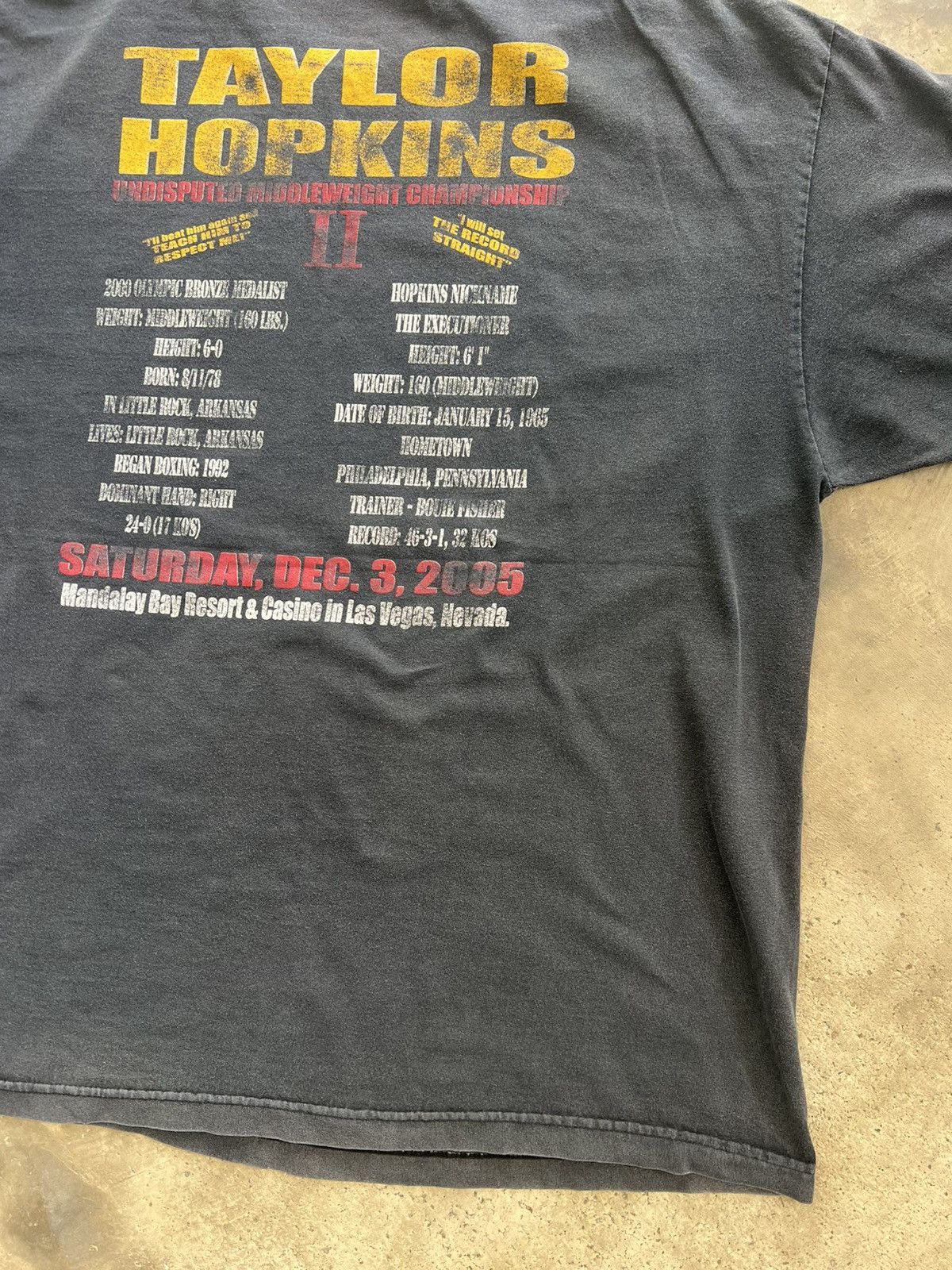 Rap Tees Vintage Rare Taylor vs Hopkins Rap Tee Boxing WBC XXL Size US XXL / EU 58 / 5 - 15 Thumbnail