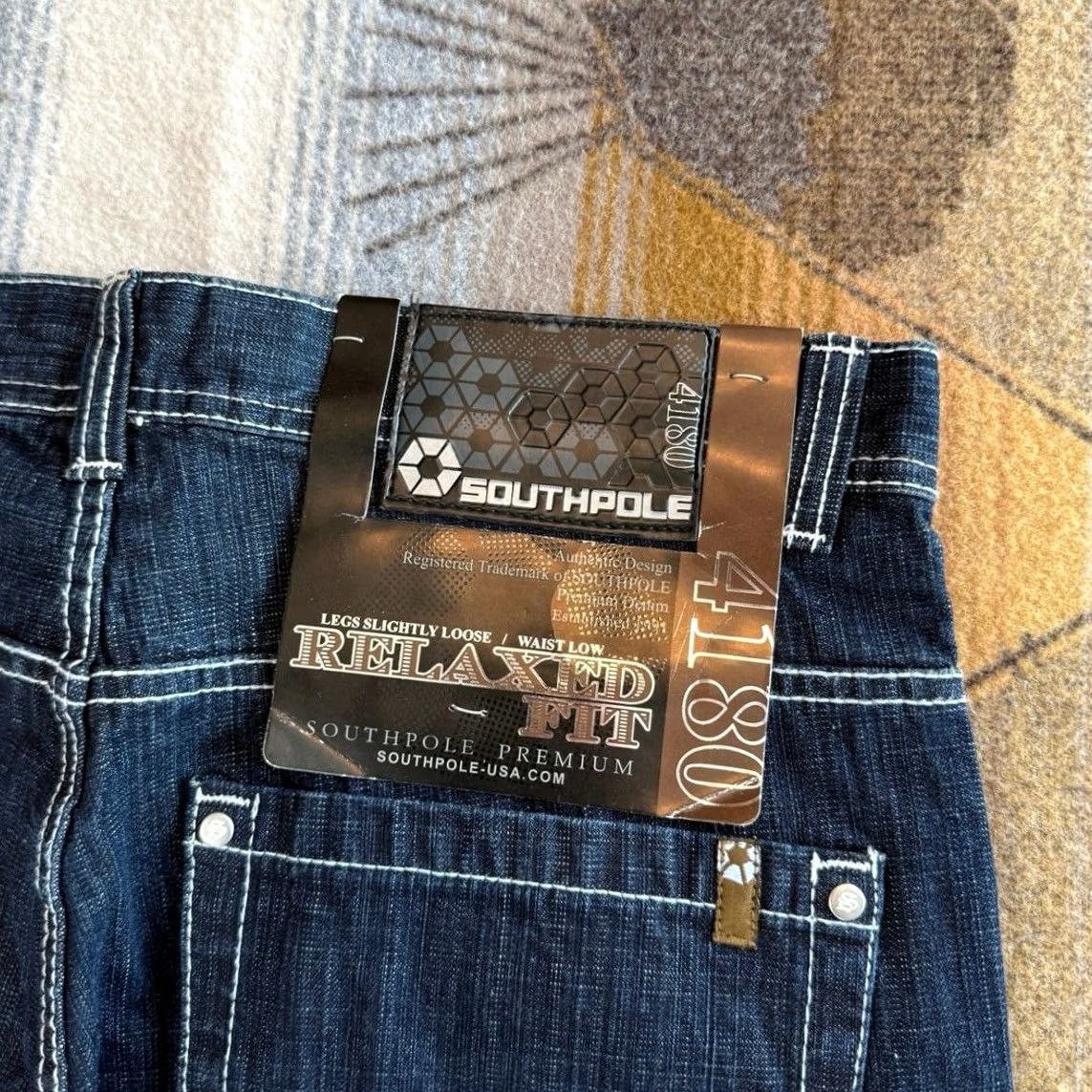 Southpole VINTAGE Southpole Jeans Wide Leg Denim Size 36x30 NWT Grunge Skate Y2K Size US 36 / EU 52 - 5 Thumbnail