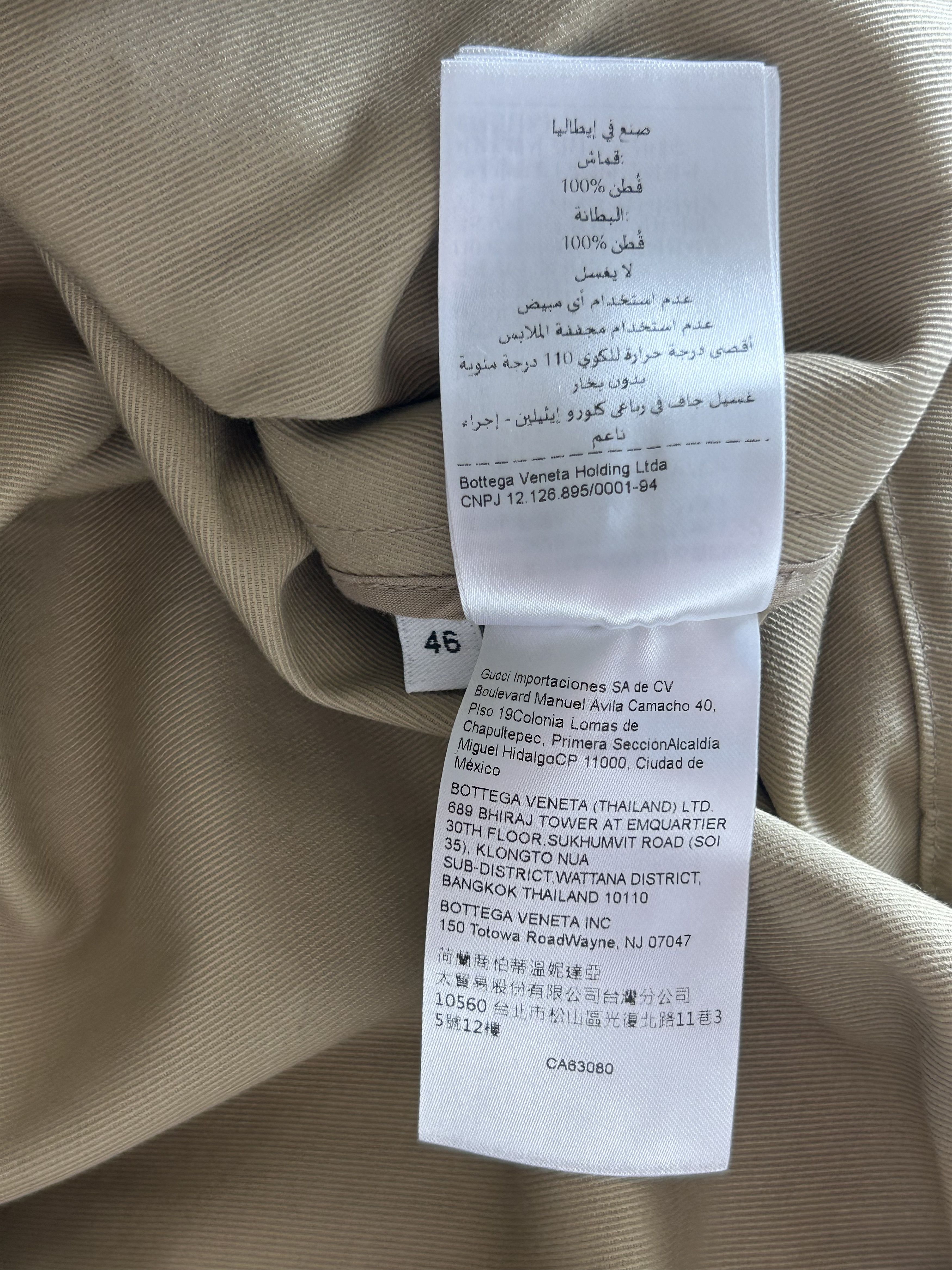 Bottega Veneta Bottega Veneta Beige Button Up Work Jacket Size US S / EU 44-46 / 1 - 7 Thumbnail