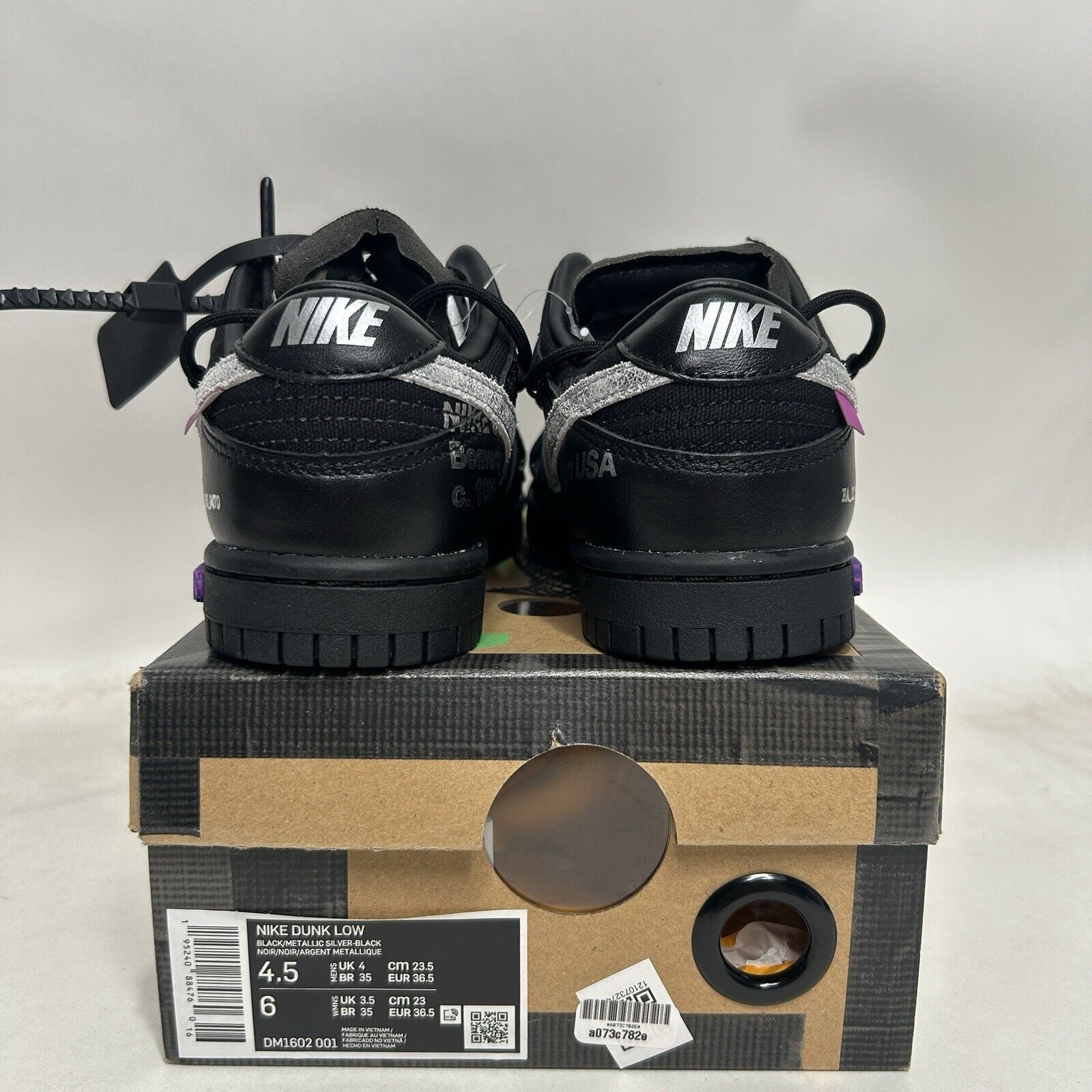 Nike Nike X Off-White Dunk Low “Lot 50 of 50” 2024 Size US 6 / IT 36 - 4 Thumbnail