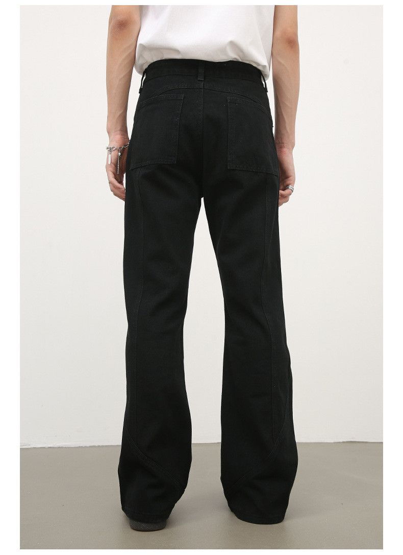 Japanese Brand × Jean Black men's loose American street casual flared jeans Size US 32 / EU 48 - 6 Thumbnail