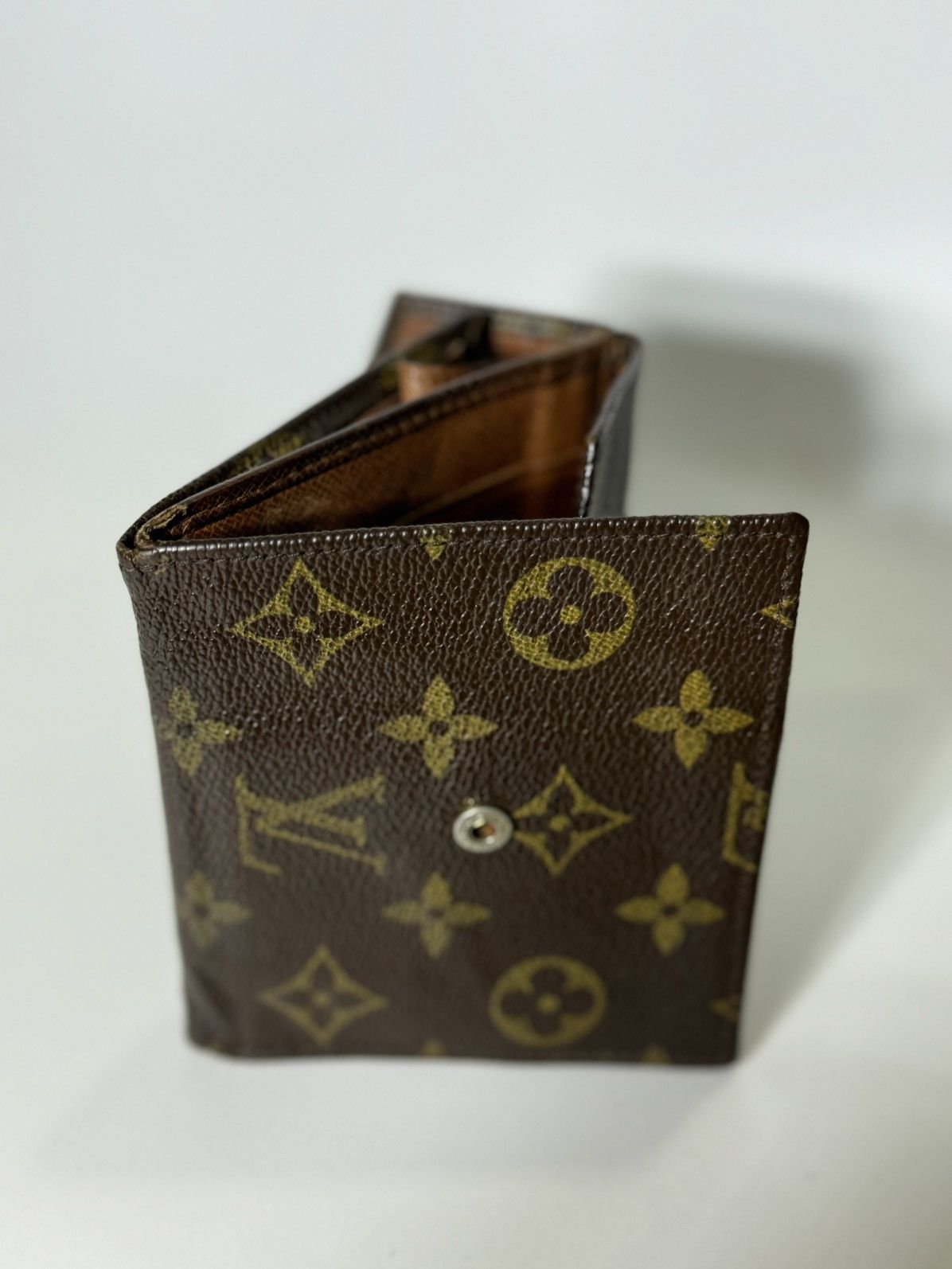 Vintage LOUIS VUITTON WALLET PURSE MONOGRAM BROWN Size ONE SIZE - 2 Thumbnail