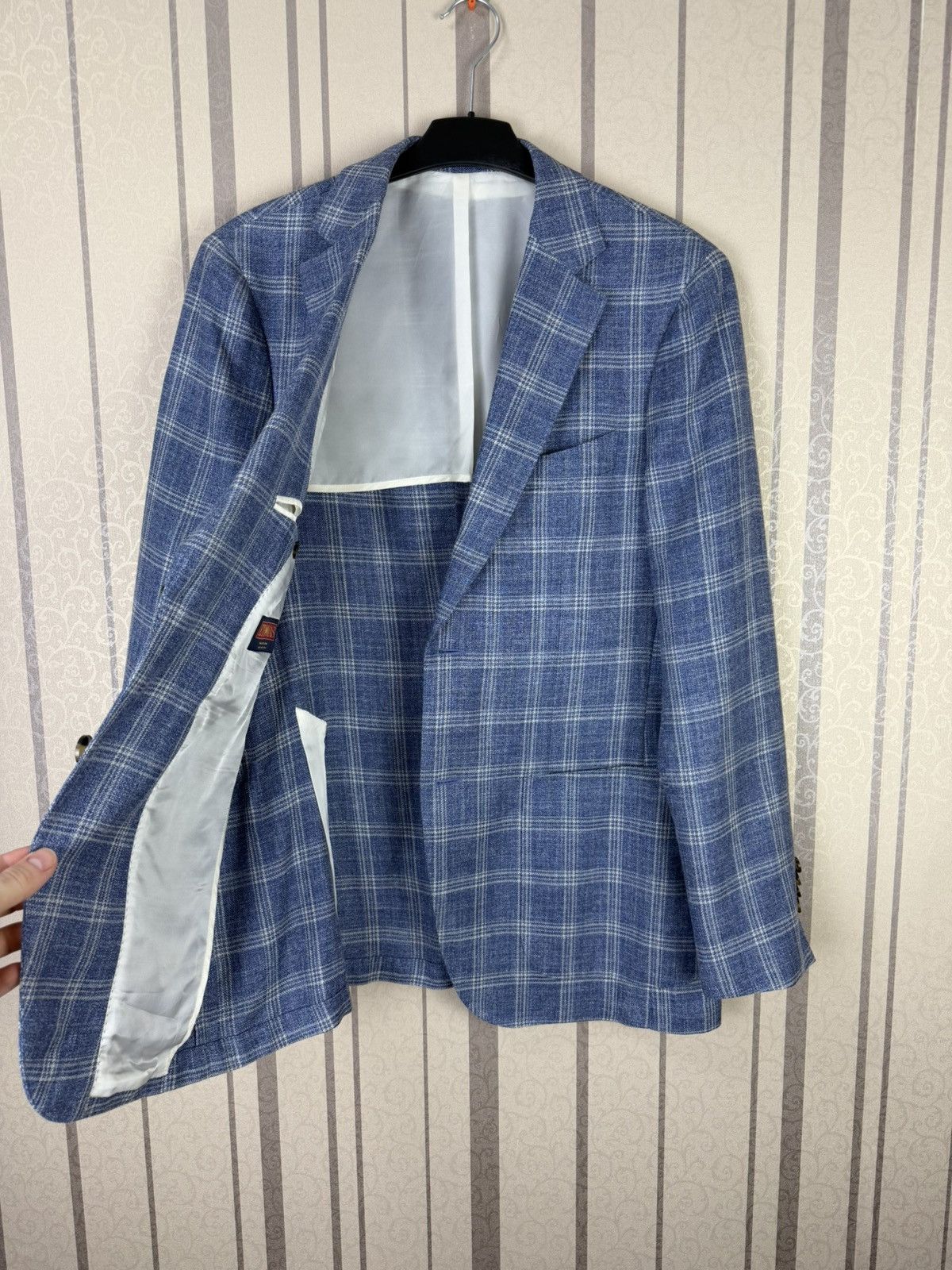 Suitsupply Suitsupply Havana Patch HL Slim Check Blazer sz 48 Size 48R - 9 Thumbnail