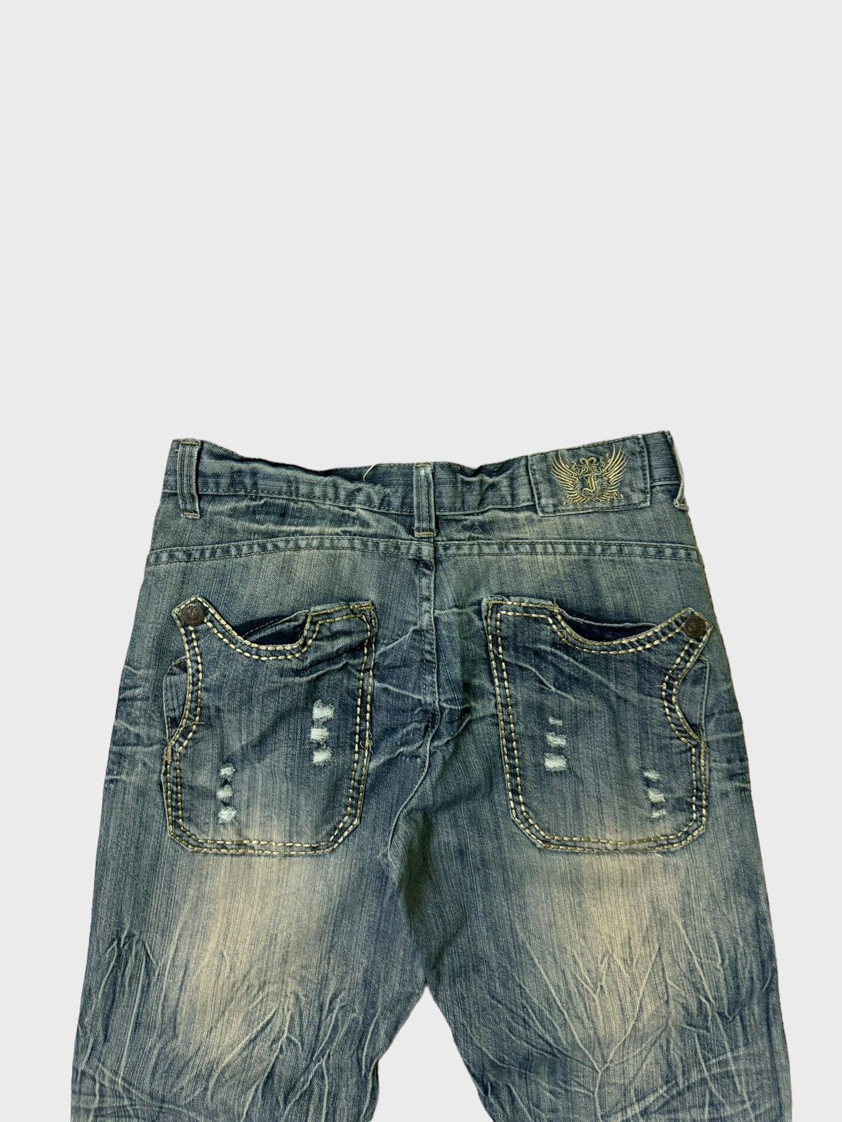 FUSAI × Vintage VINTAGE F.U.S.A.I CLAW MARK ACID WASH DENIM JEANS Size US 30 / EU 46 - 9 Thumbnail