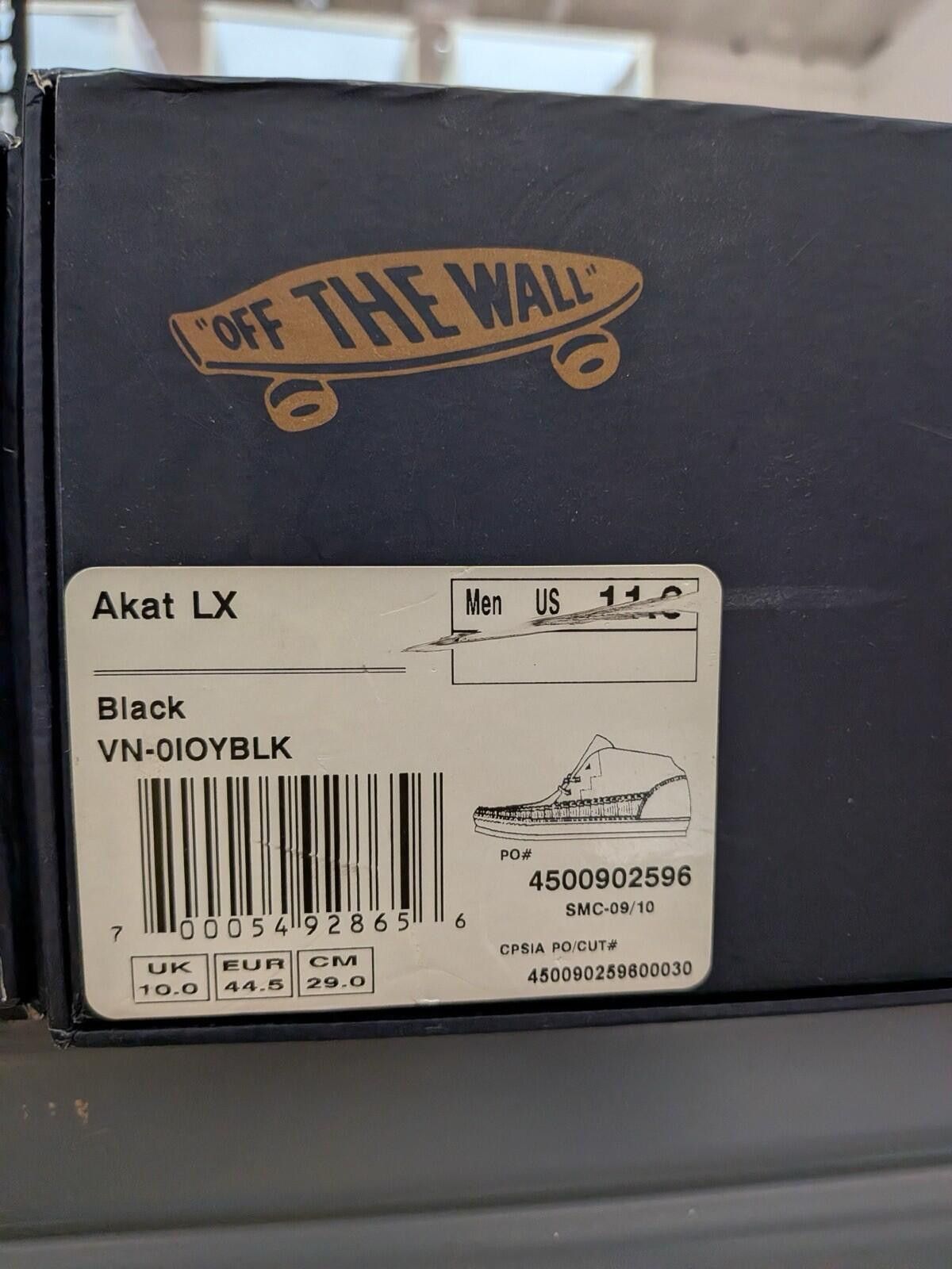 Vans Vans Akat LX Taka Hayashi VN-0IOYBLK Black US11 Size US 11 / EU 44 - 7 Thumbnail