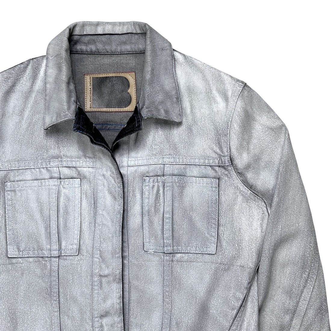 Balenciaga Balenciaga Waxed Paint Trucker Jacket - SS08 Size US S / EU 44-46 / 1 - 5 Thumbnail