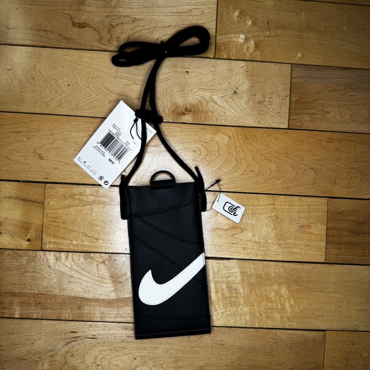Nike Nike Premium Phone Crossbody Bag Black Tech Touch Window Size ONE SIZE - 4 Thumbnail