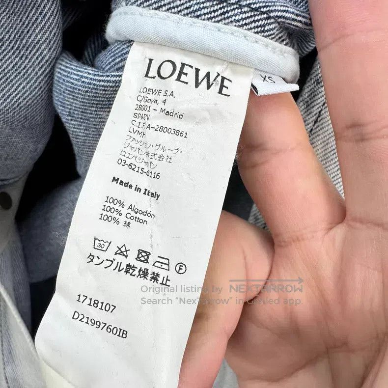 Loewe Loewe Washed Denim Shirt Dress Size US XS / EU 42 / 0 - 7 Thumbnail