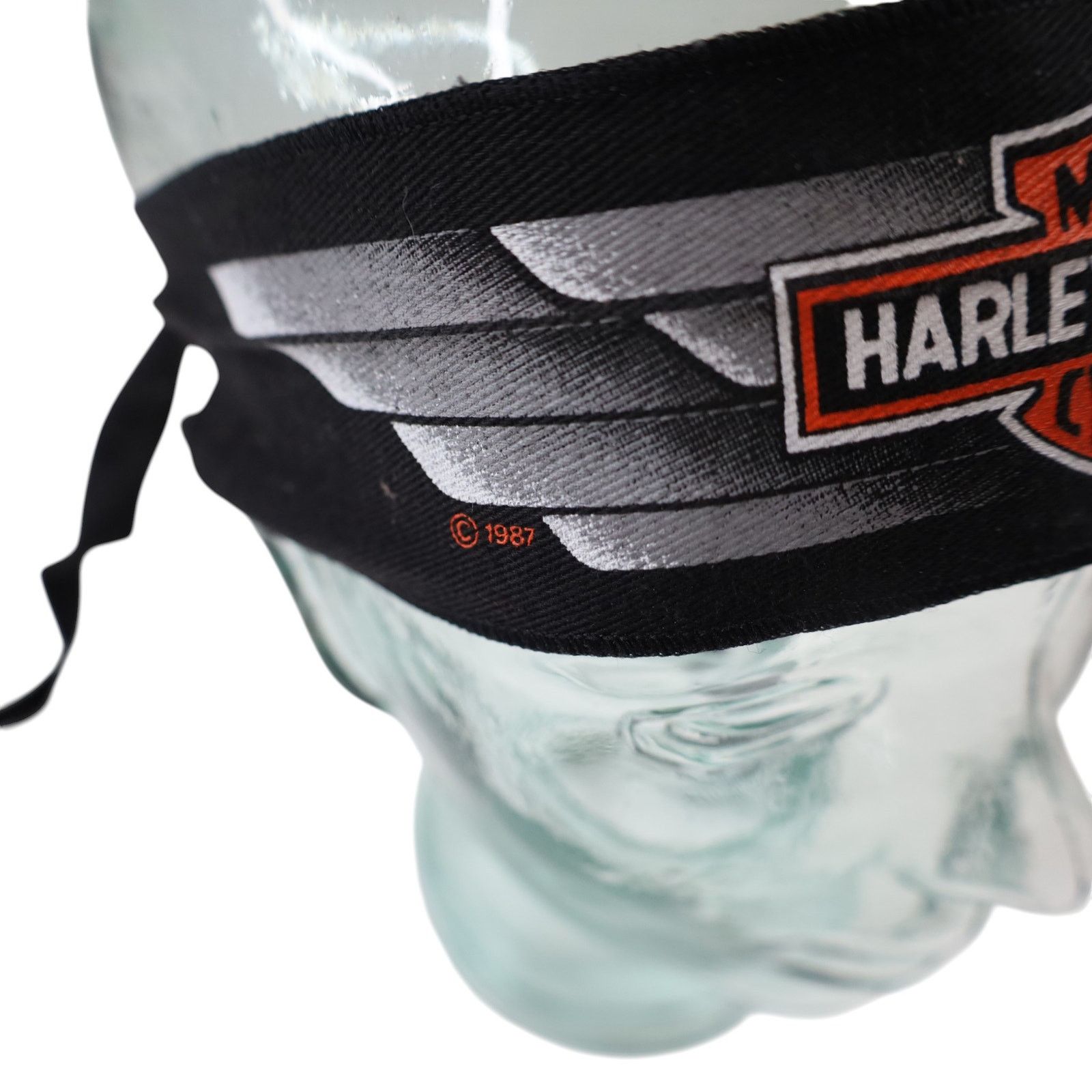 Harley Davidson Vintage 1987 Harley Davidson Spellout Logo Headband Size ONE SIZE - 3 Thumbnail