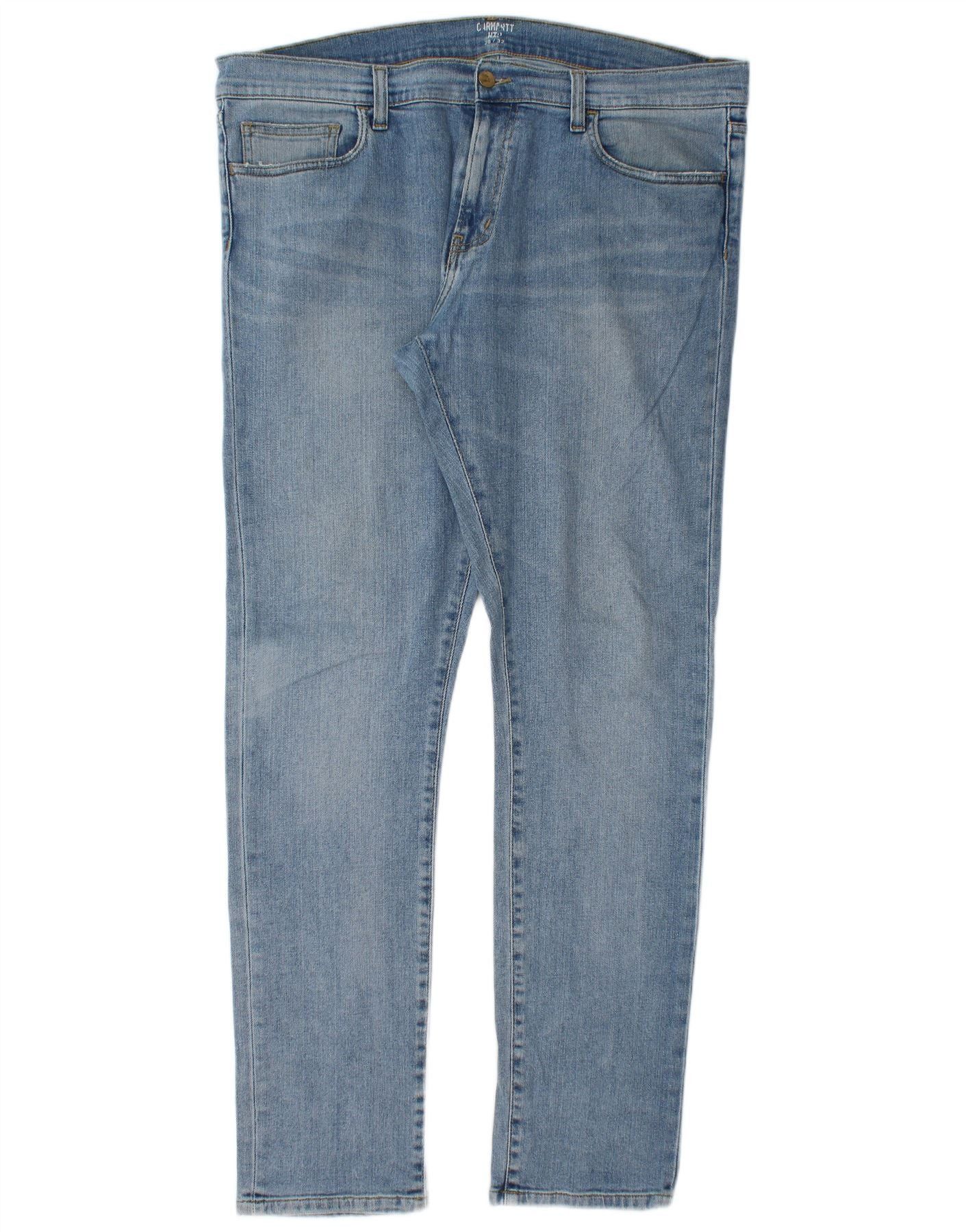 Carhartt Mens Slim Jeans W36 L32 Blue Cotton Size US 28 / EU 44 - 1 Thumbnail