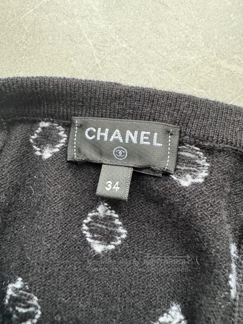 Chanel Chanel 23P embroidered clover black cashmere suspenders Size XXS / US 00 / IT 34 - 5 Thumbnail