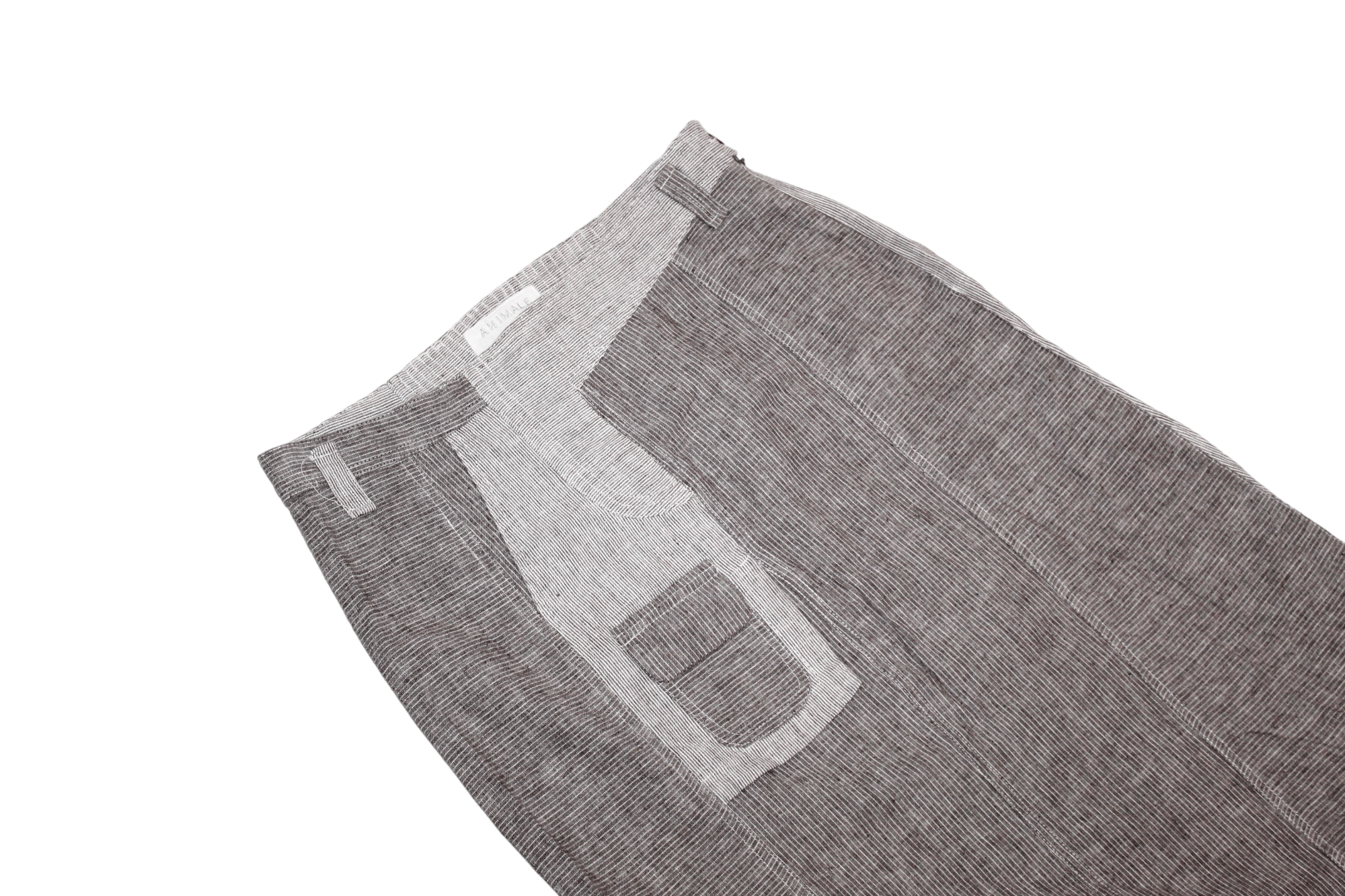 Japanese Brand Rare VTG🔥 ANIMALE Hickory Linen Cotton Asymmetric Skirt Size 30" / US 8 / IT 44 - 7 Thumbnail