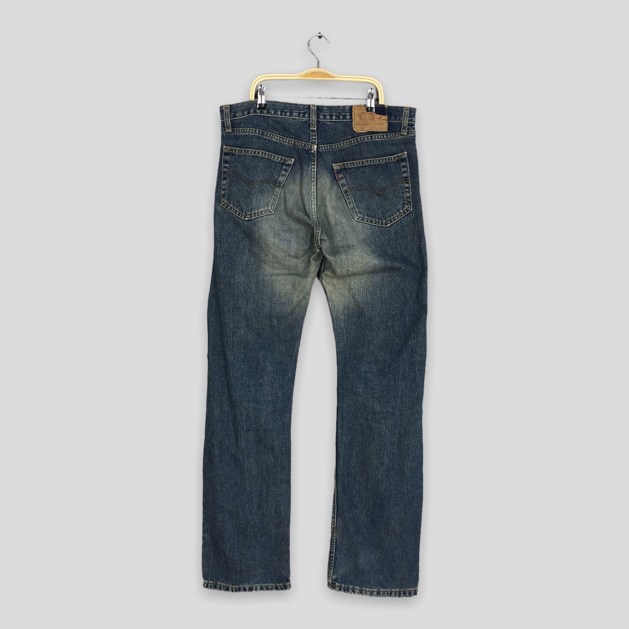 Jean Size 33x33 Vintage Y2K Levi's 501 Faded Blue Jeans Size US 33 - 10 Thumbnail