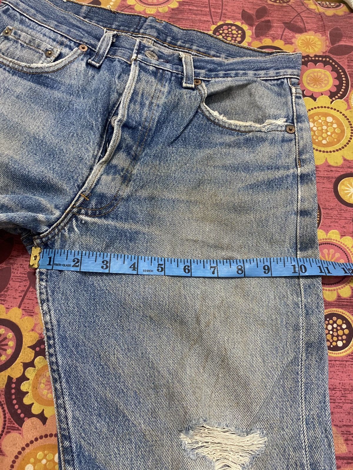 Levi's Vintage Clothing Vintage Levi’s Distressed Jeans – Button Fly, Faded Blue Size US 30 / EU 46 - 16 Thumbnail