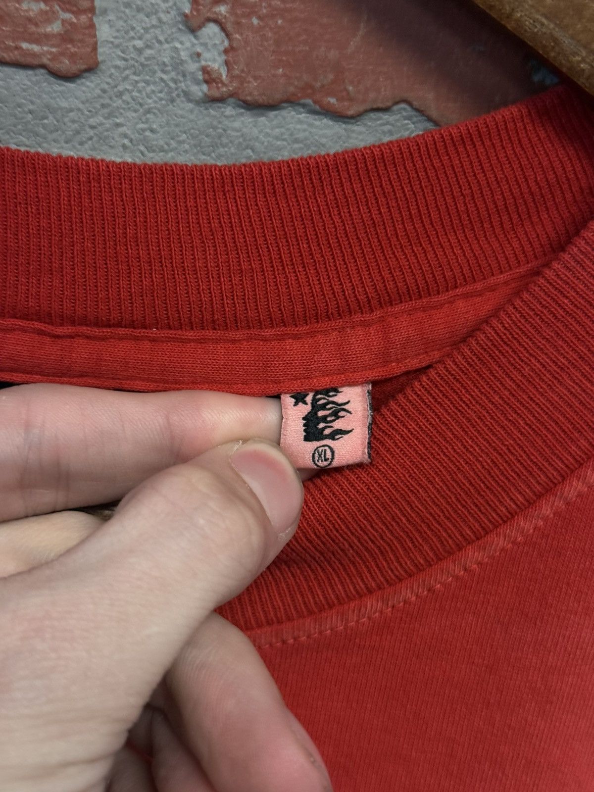 HELLSTAR Hellstar RED “NGNG” Tee Shirt 100% Authentic Size XL Size US XL / EU 56 / 4 - 8 Thumbnail
