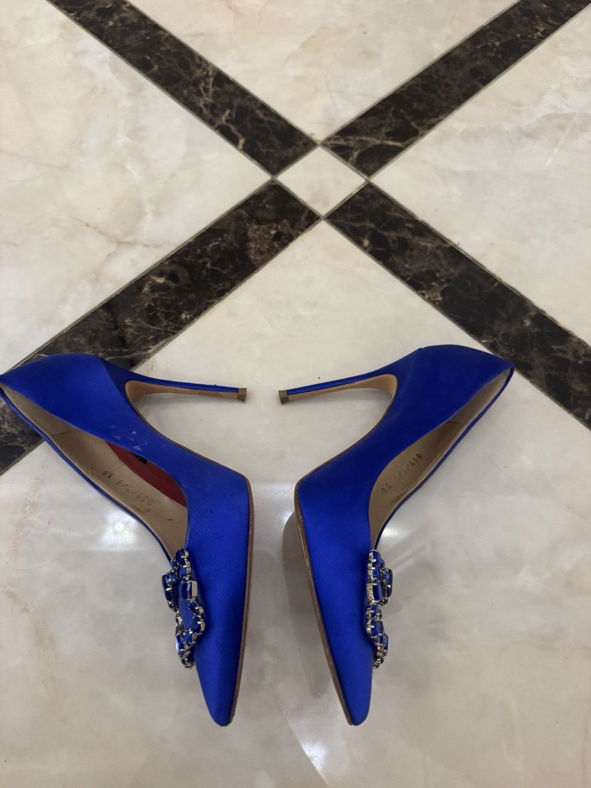Carolina Herrera Blue high heels Size US 8 / IT 38 - 2 Thumbnail