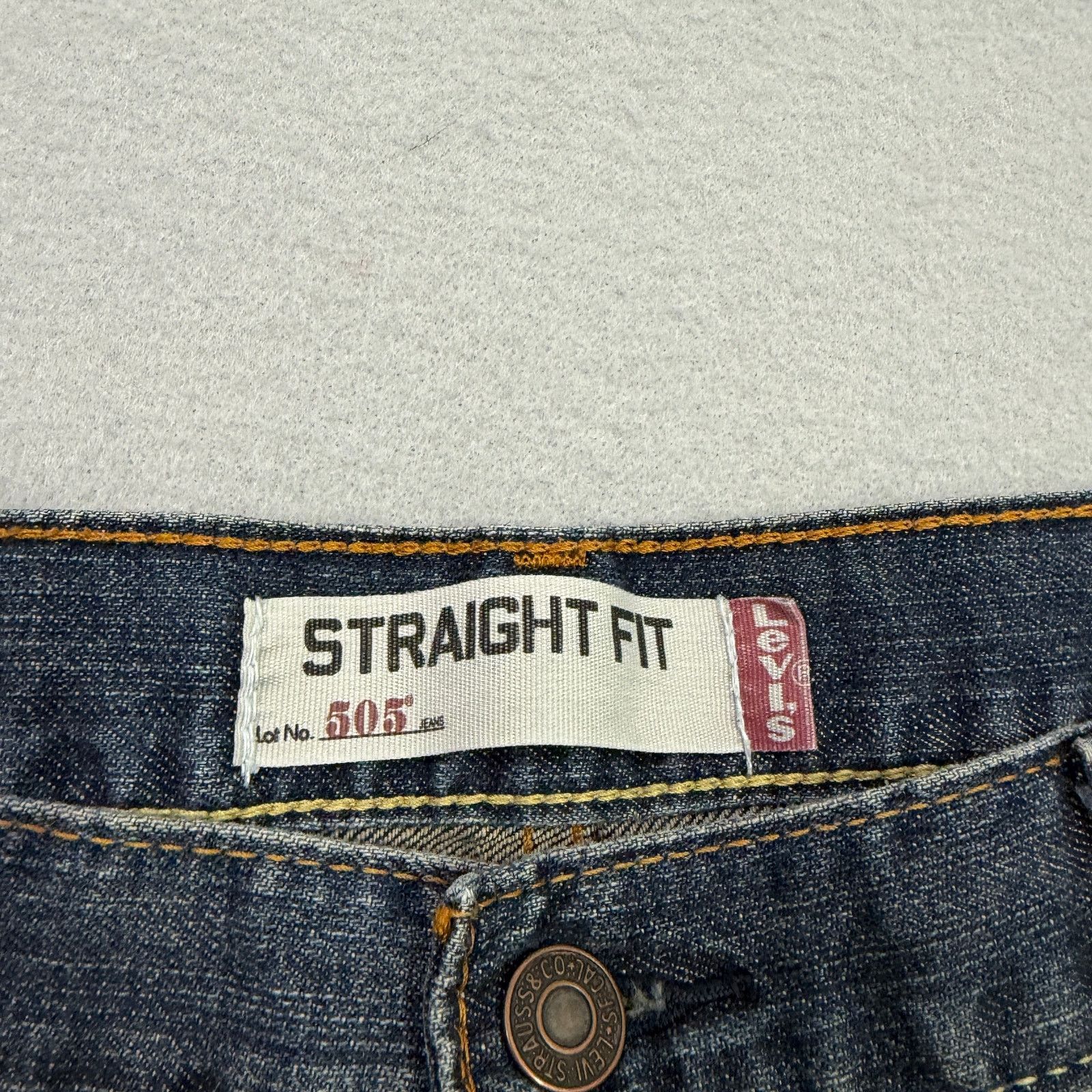 Levi's Vintage Levis 505 Jeans Men's 40x30 Blue Denim Straight y2k Size US 40 / EU 56 - 3 Thumbnail