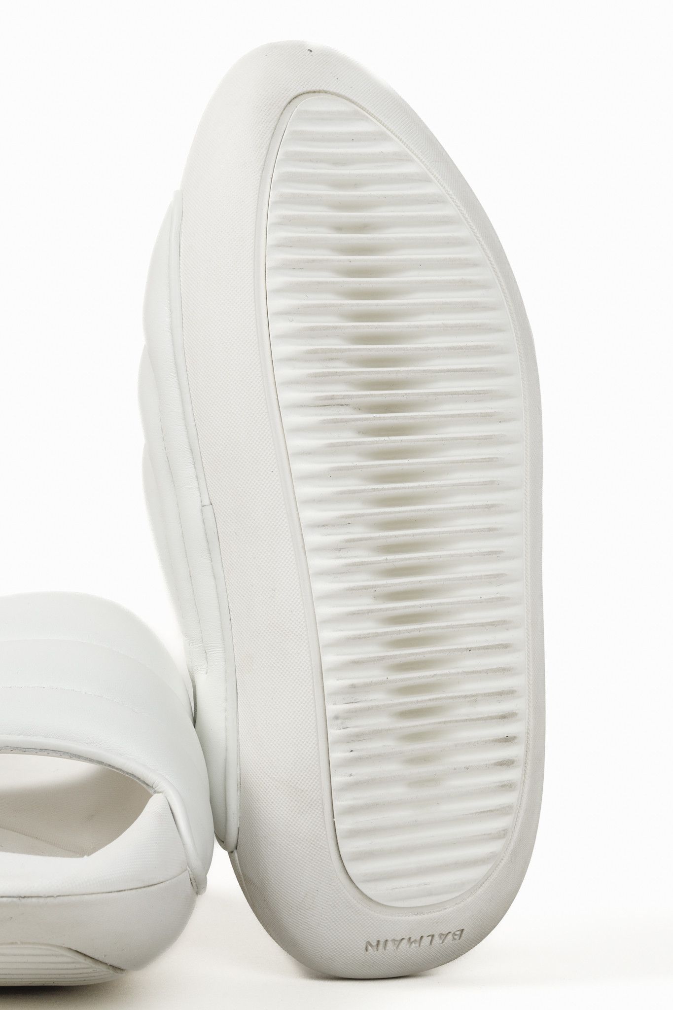 Balmain Balmain YN1VL699LPQP0A White Leather B-It Padded Mules Size US 6.5 / IT 36.5 - 5 Thumbnail
