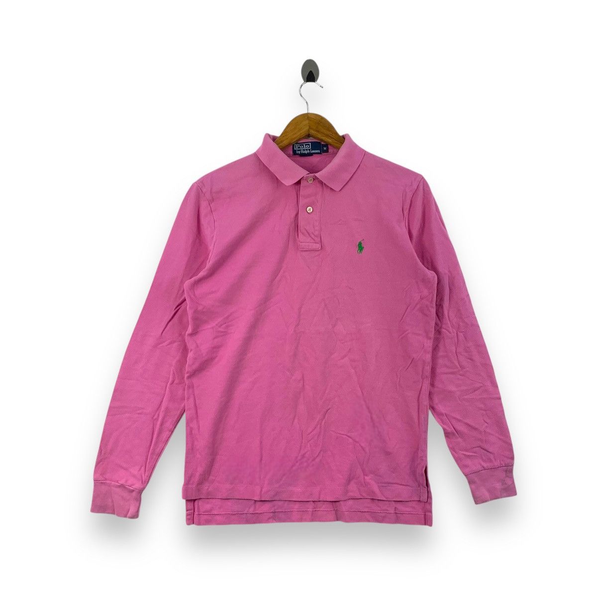 Polo Ralph Lauren Vintage POLO RALPH LAUREN Small Pony Pink Polo Tee Shirt Top Size M / US 6-8 / IT 42-44 - 1 Thumbnail