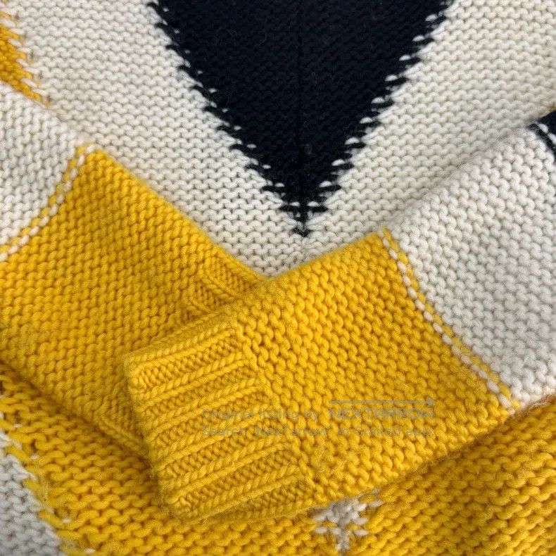 Loewe Loewe Yellow twill wool sweater Size S / US 4 / IT 40 - 7 Thumbnail