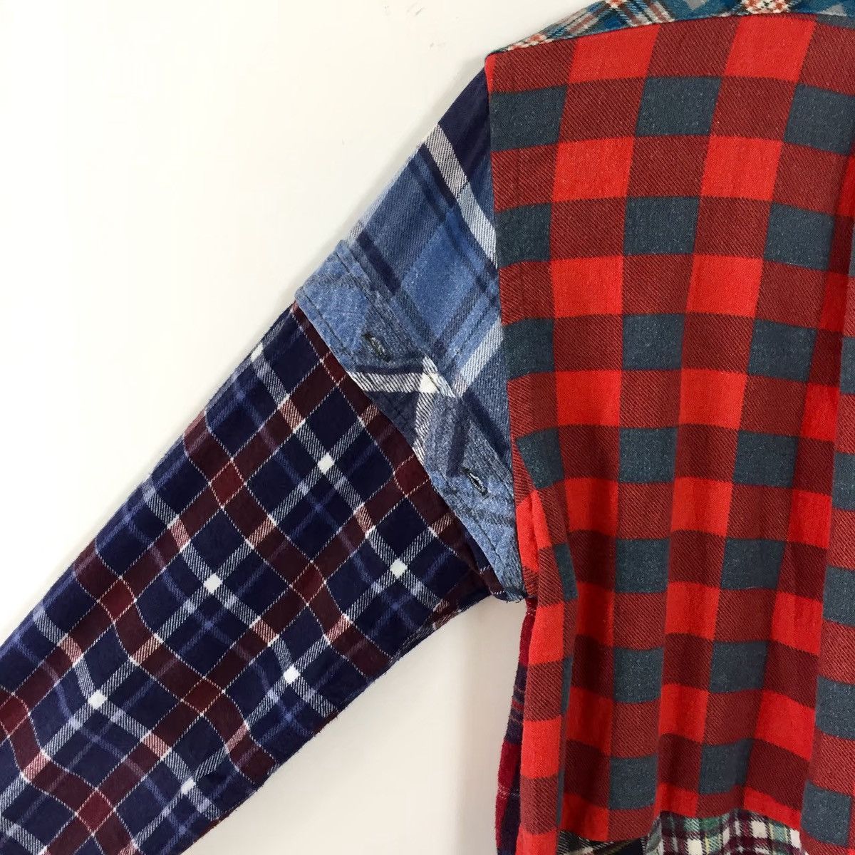 Needles REBUILD BY NEEDLES FW16 PATCHWORK FLANNEL SHIRT Size US S / EU 44-46 / 1 - 6 Thumbnail