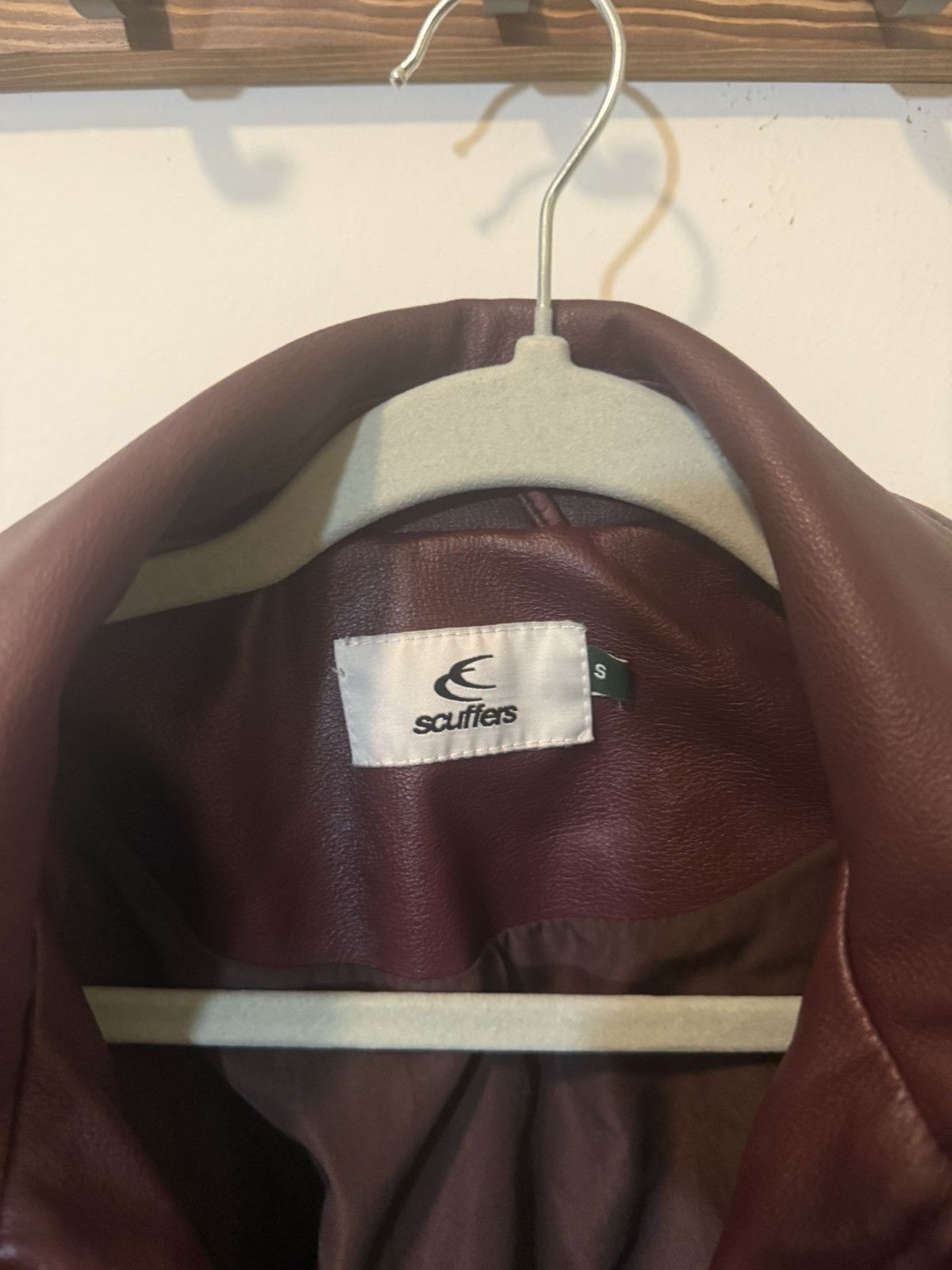 Other Scuffers Country Burgundy Leather Jacket Size Small Size US S / EU 44-46 / 1 - 2 Thumbnail