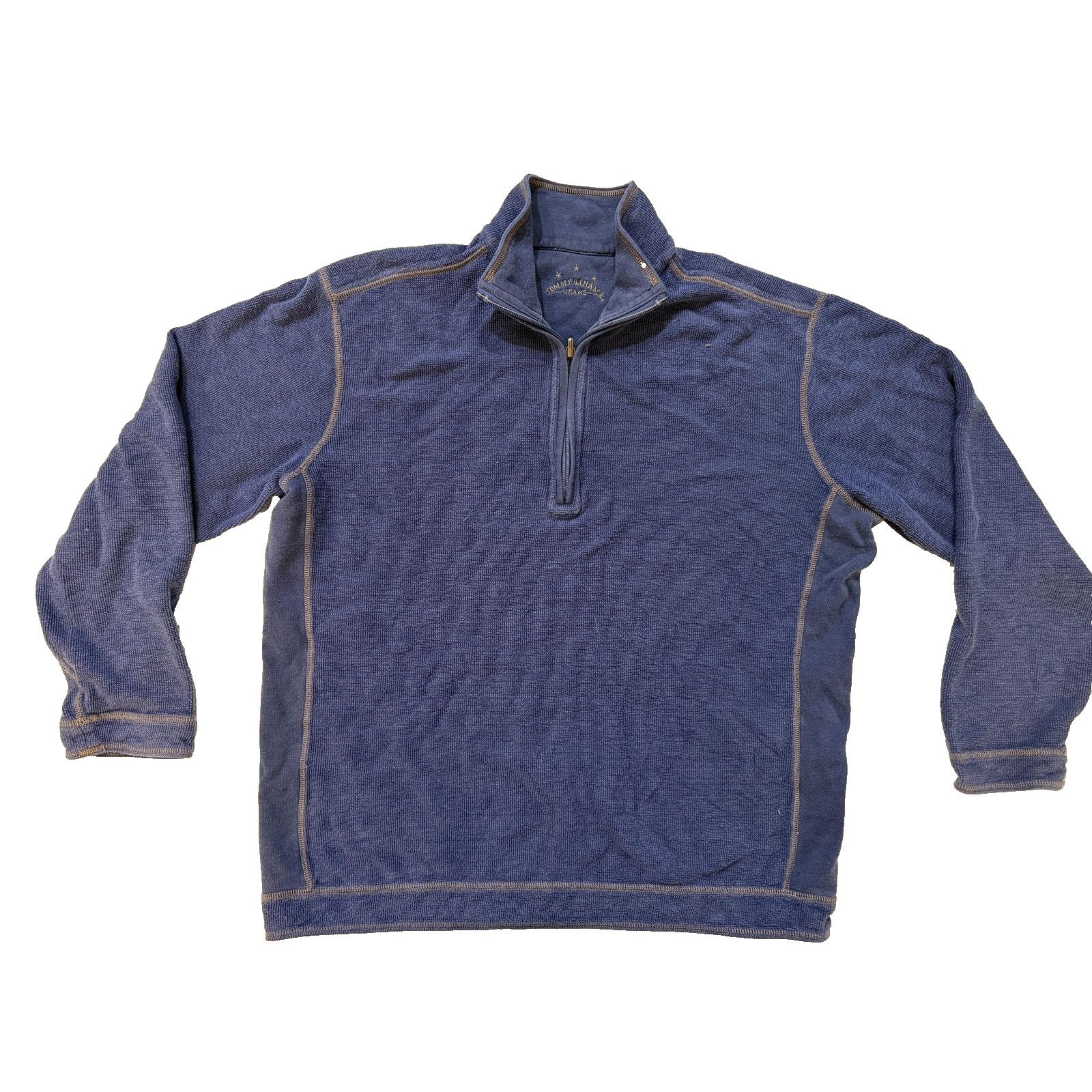 Tommy Bahama Tommy Bahama Jeans Sweater Mens LG Blue Pullover Y2K Vintage Size US L / EU 52-54 / 3 - 1 Thumbnail