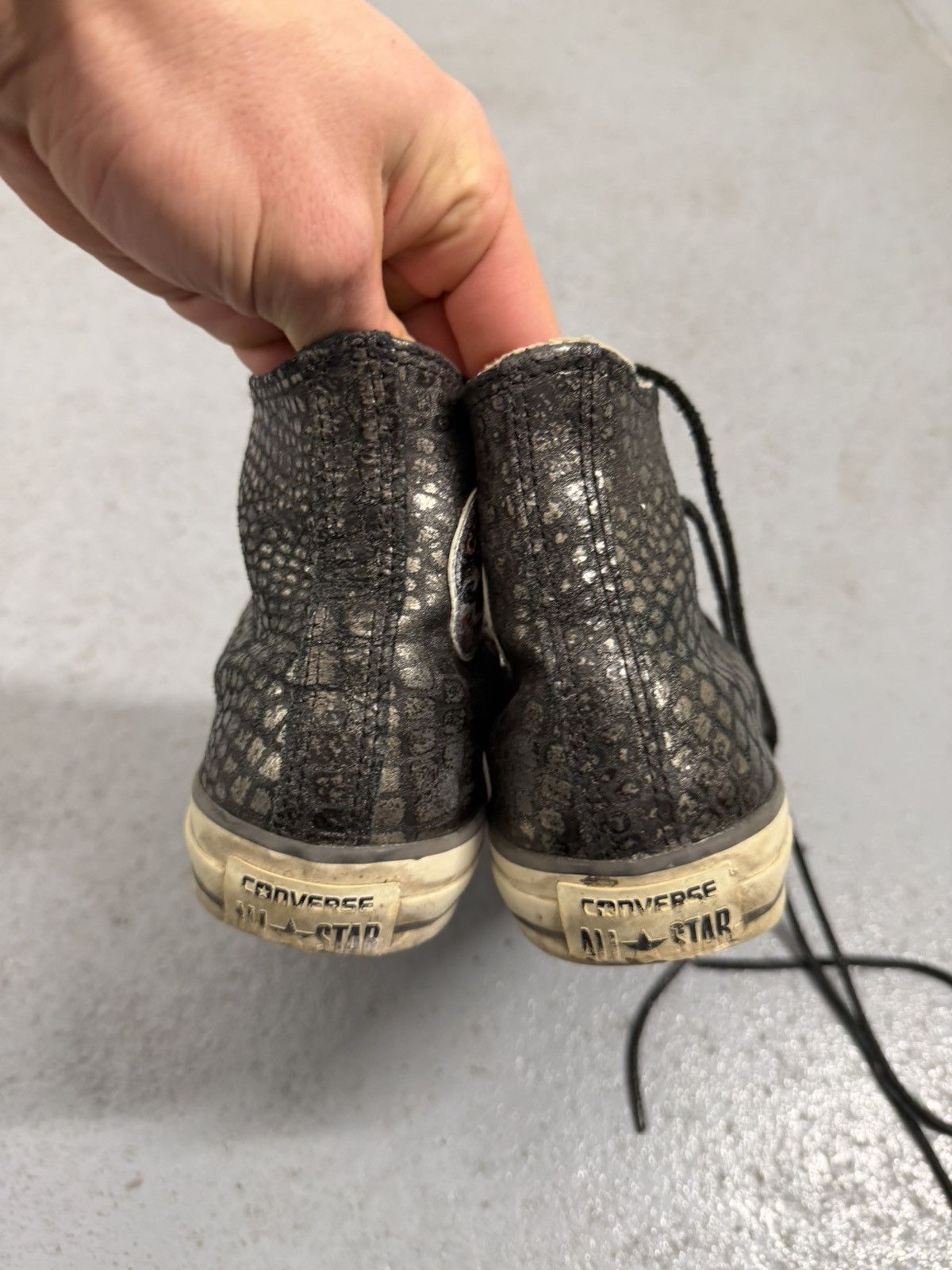 Converse John Varvatos x Converse Ashed Aged High Top Sneakers Size US 9.5 / IT 39.5 - 4 Thumbnail