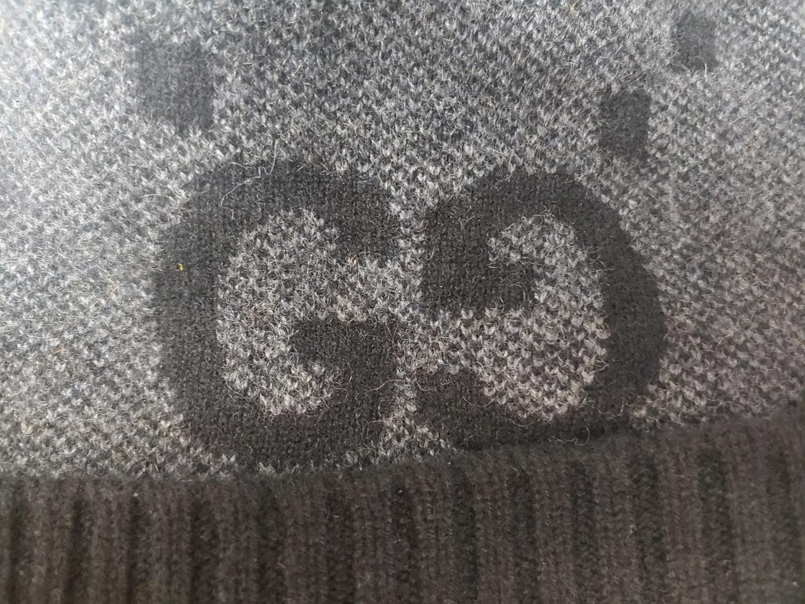 Gucci Gucci Cashmere Hat in Black/Grey Size ONE SIZE - 2 Thumbnail