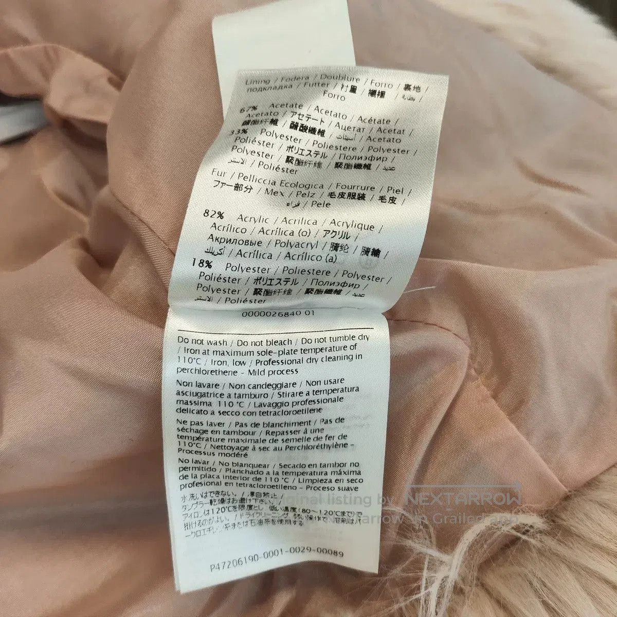 Valentino Valentino Fur Coat Light Pink Size 38. Size S / US 4 / IT 40 - 6 Thumbnail
