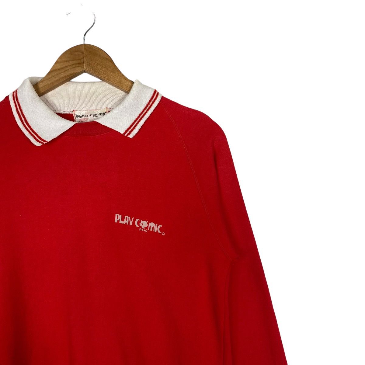 Japanese Brand Vintage 80s Play Comic Collar Sweatshirt Size US S / EU 44-46 / 1 - 6 Thumbnail