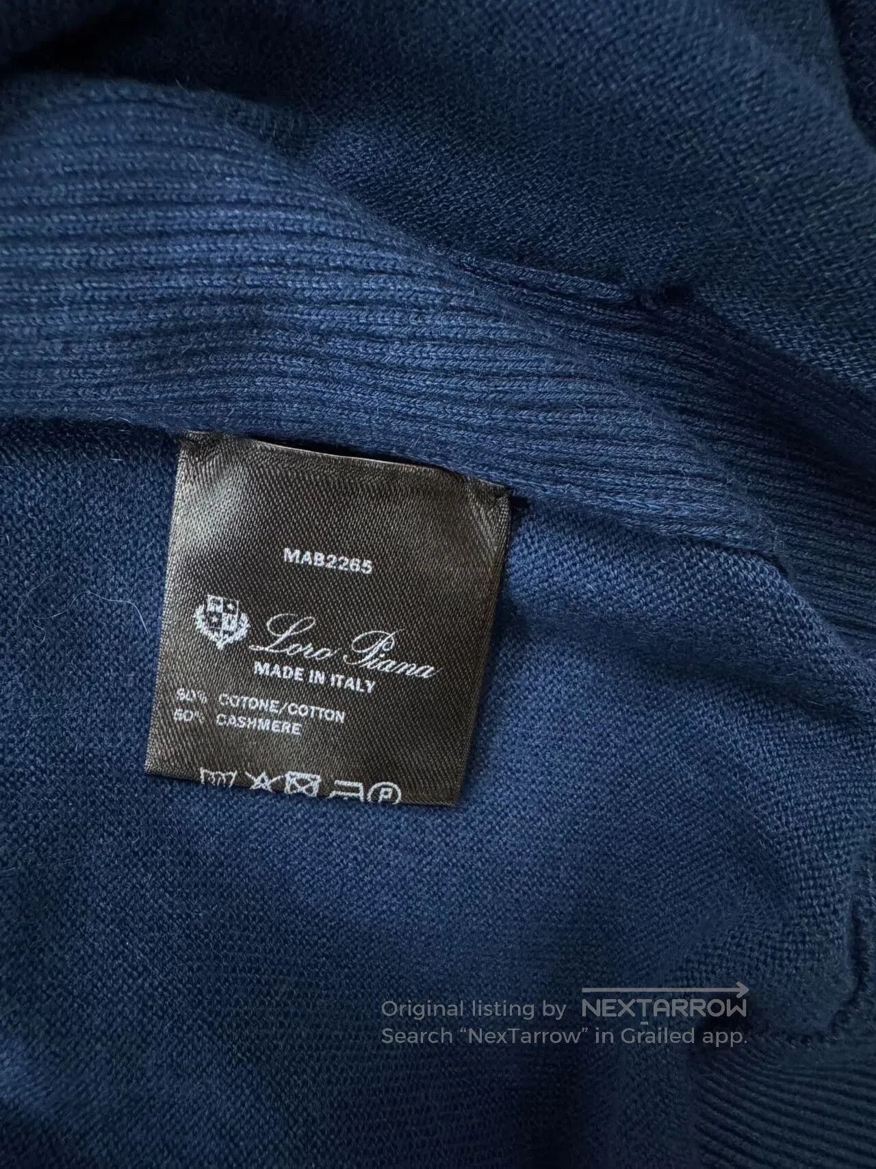 Loro Piana Loro Piana Men's Blue Cardigan Jacket. Size US M / EU 48-50 / 2 - 8 Thumbnail