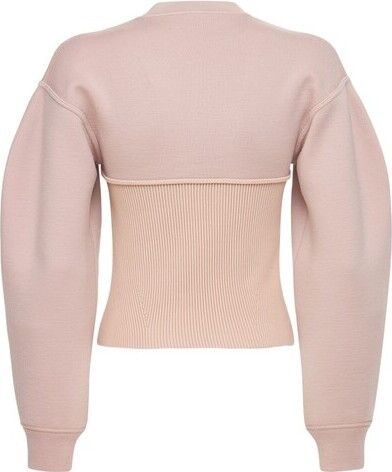 Alexander McQueen o1y0325 Sweater in Blush Pink Size M / US 6-8 / IT 42-44 - 6 Thumbnail