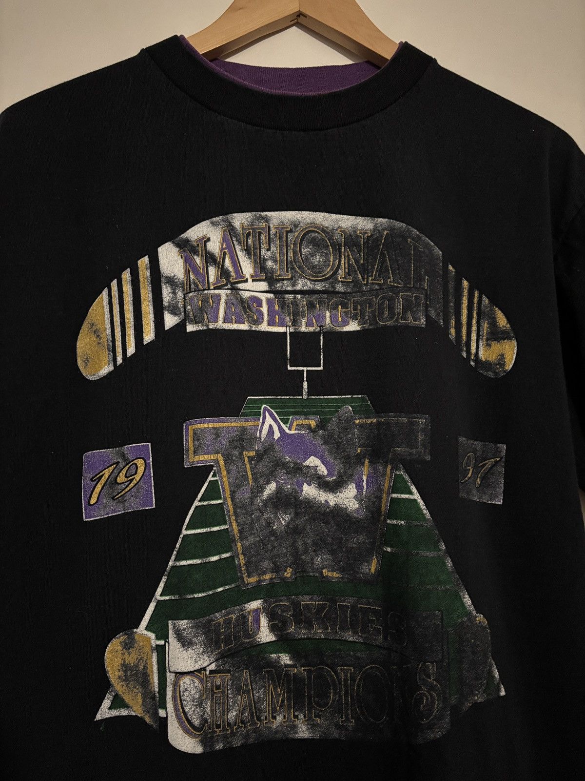 Vintage Vintage Test Print Error Huskies Champs /Lakers Double Sided Size US L / EU 52-54 / 3 - 4 Thumbnail