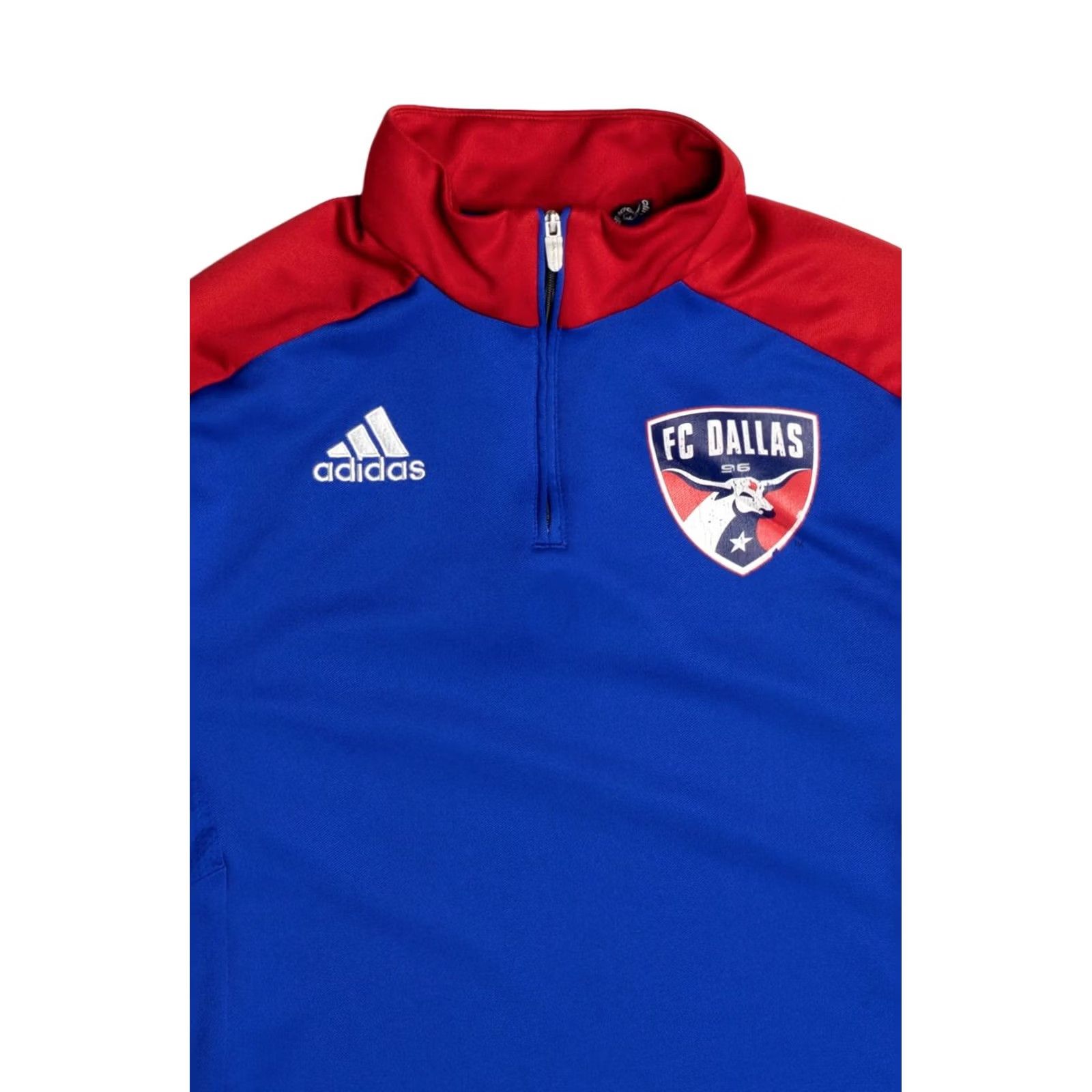 Adidas VINTAGE Adidas FC Dallas Long Sleeve Athletic Jersey Blue X-Large Shirt Unisex Adults XL Blue Football 90s Mens Womens Boys Girls Size US XL / EU 56 / 4 - 2 Thumbnail