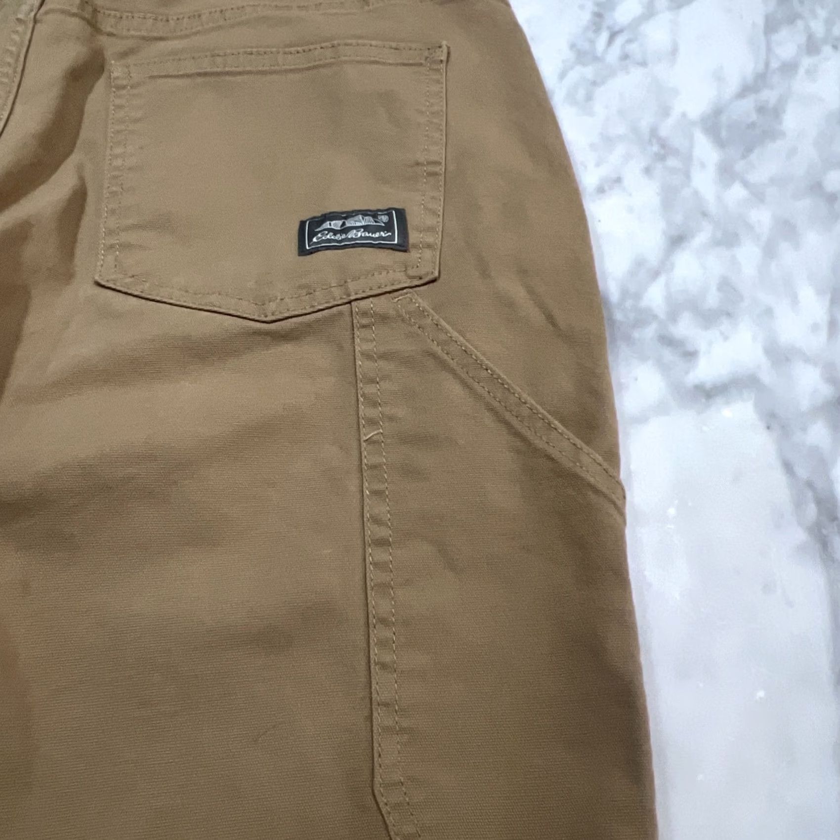 Eddie Bauer Eddie Bauer Canvas Utility Pant Men’s 32x32 Cotton Spandex Cargo 5-Pocket Straight Brown Regular Shirt? Size US 32 / EU 48 - 6 Thumbnail