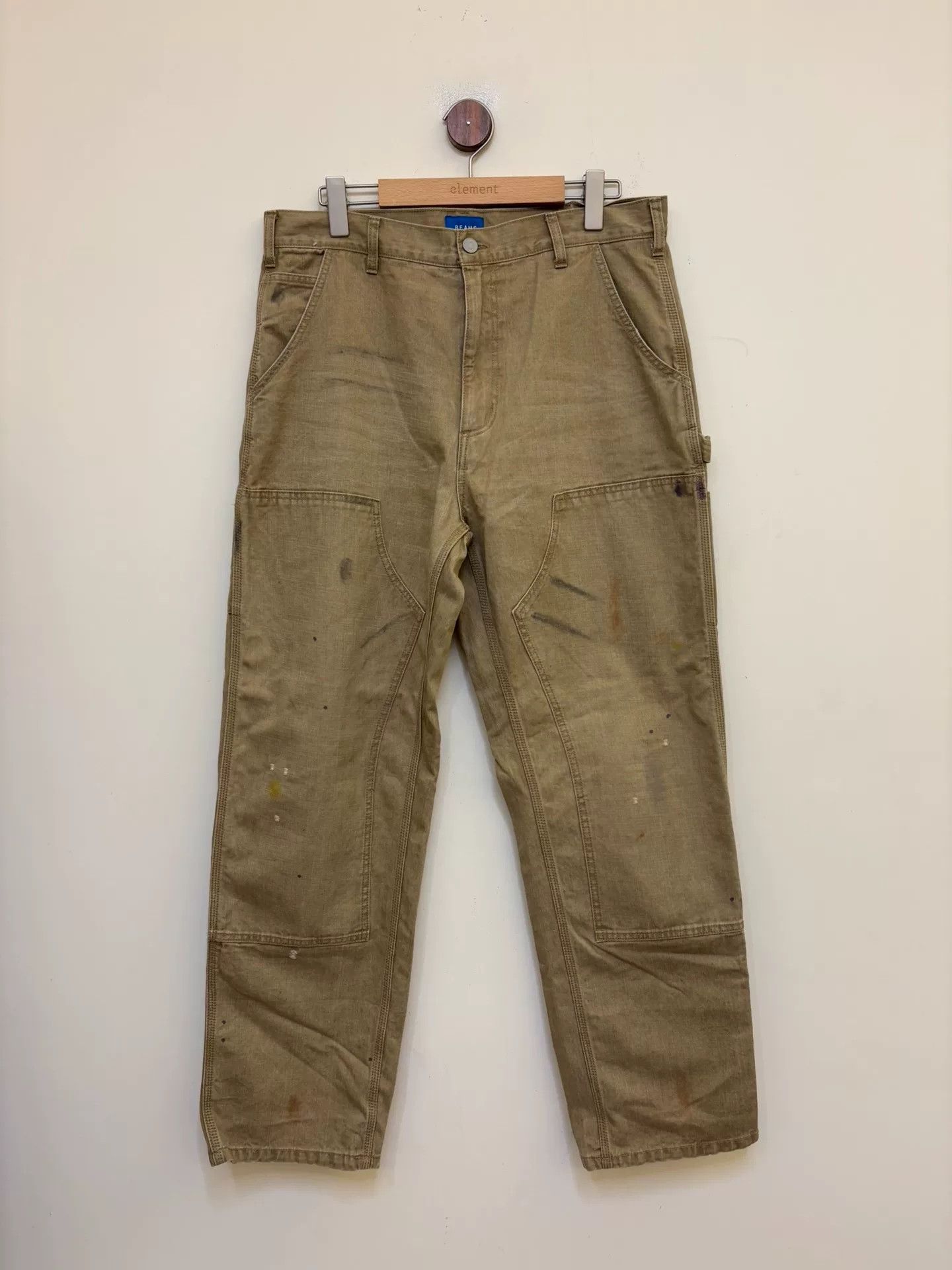 Beams Plus Beams Splatter Paint Carpenter Pants Size US 34 / EU 50 - 1 Thumbnail