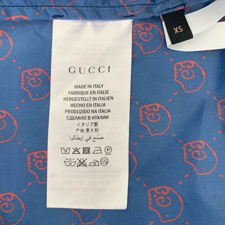 Gucci Gucci Double Glogo full print blue zipper jacket 2502-Nexta Size US XS / EU 42 / 0 - 6 Thumbnail