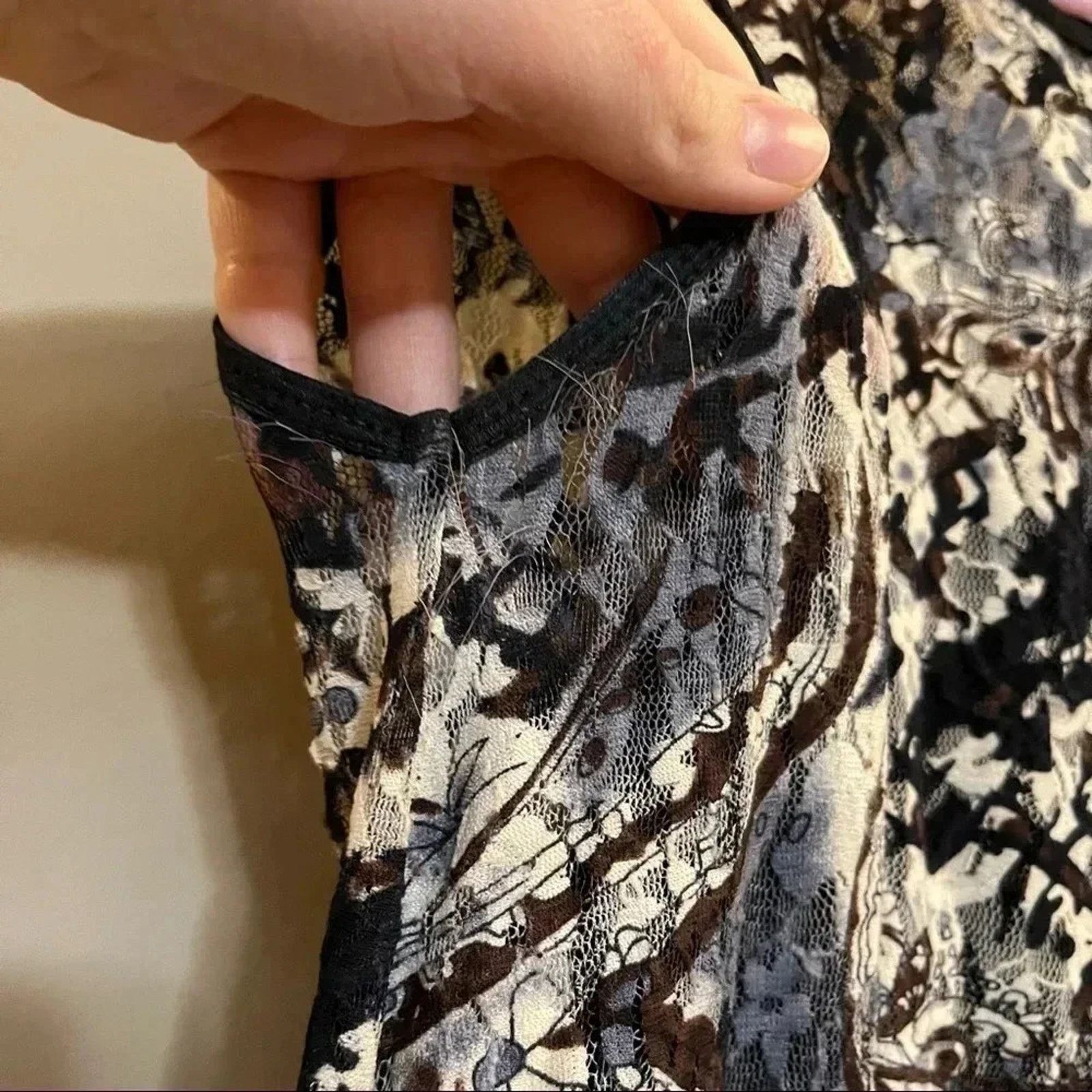 Other AB Studio Floral Fit & Flare Dress SZ 8 Black Sleeveless Size M / US 6-8 / IT 42-44 - 4 Thumbnail
