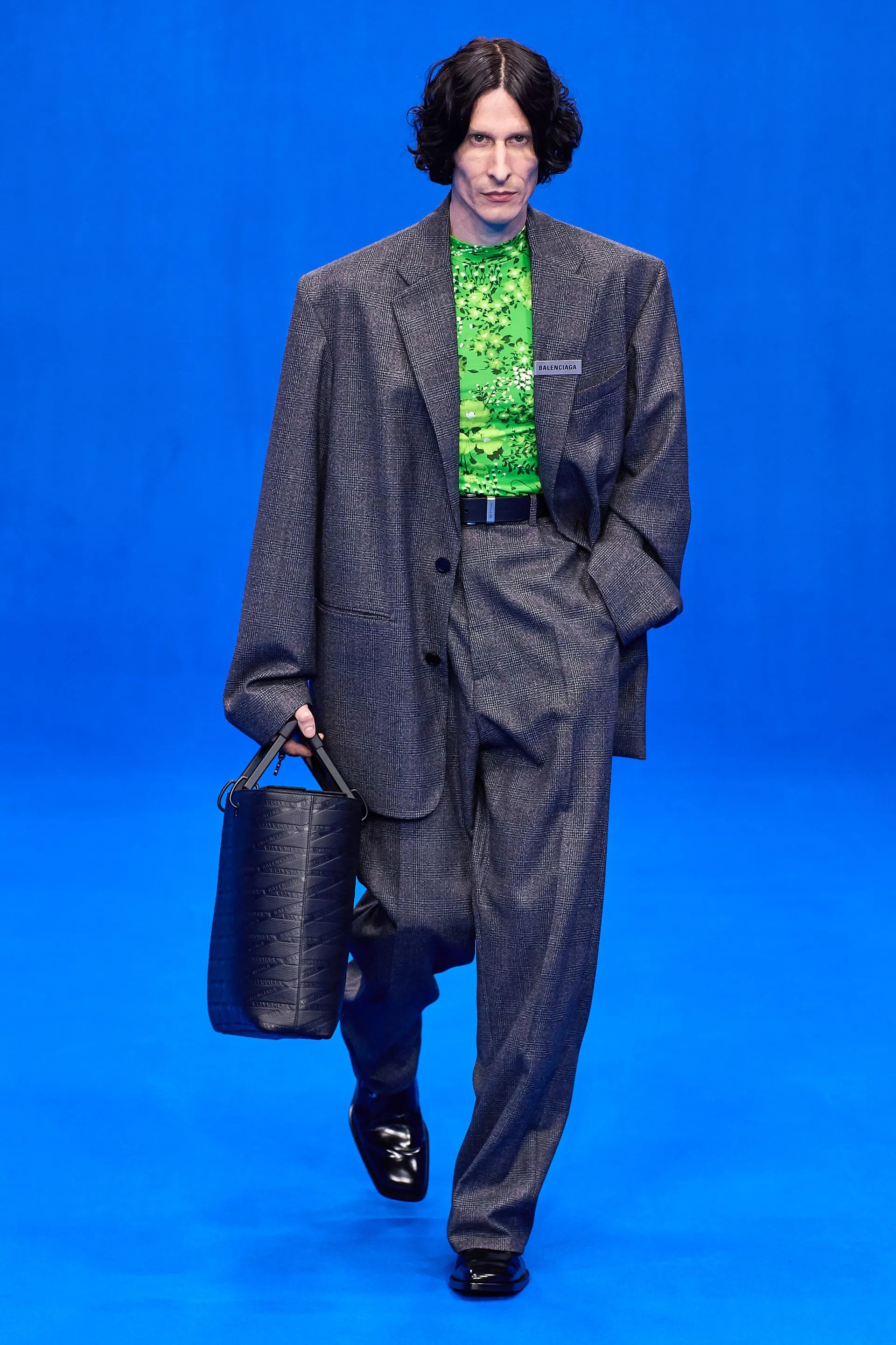 Balenciaga SU20 Rod Shoulder Blazer Size 34S - 1 Thumbnail
