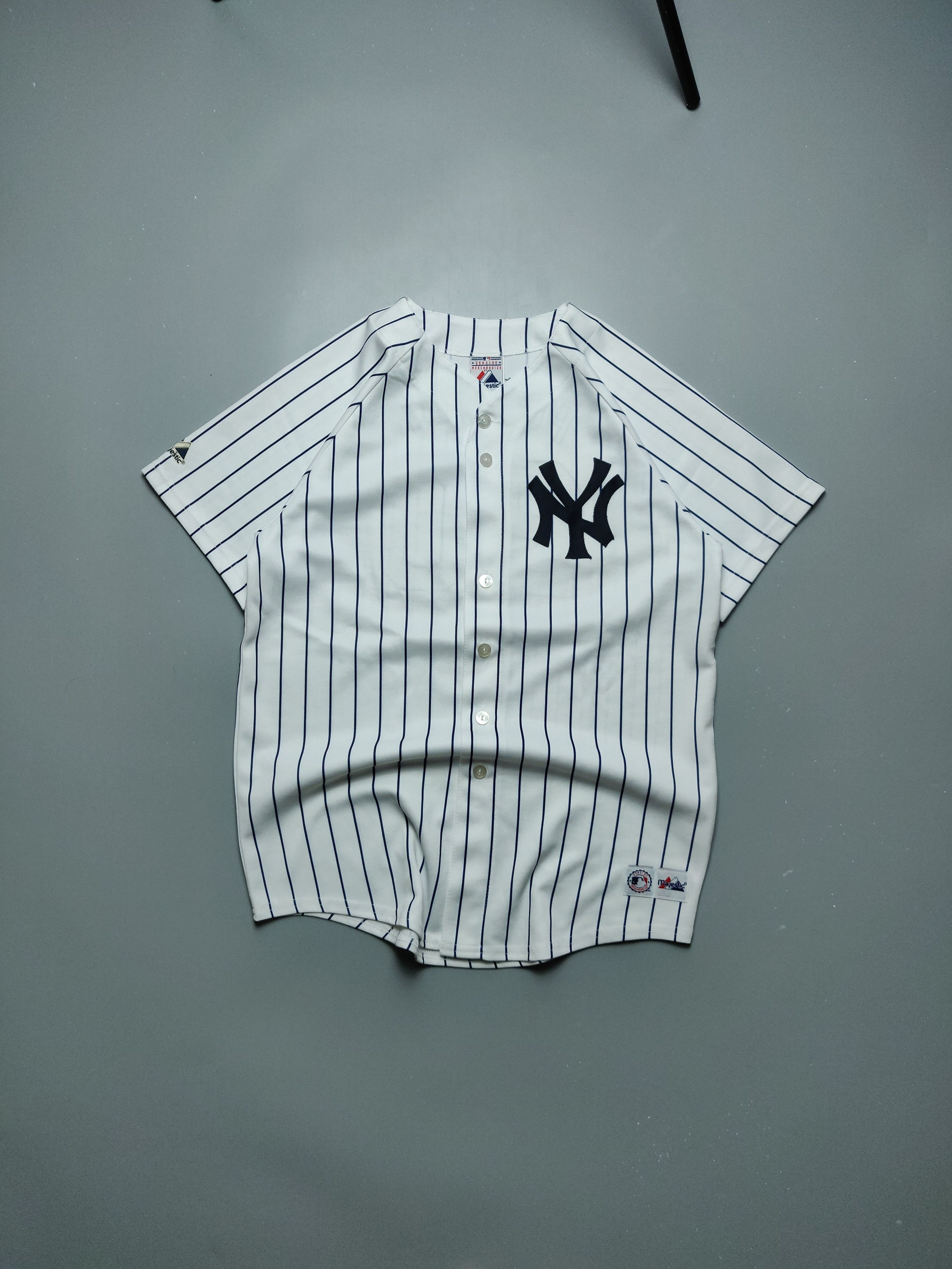Majestic New York Yankees Jorge Posada Vintage Majestic USA Jersey Size US XL / EU 56 / 4 - 2 Thumbnail