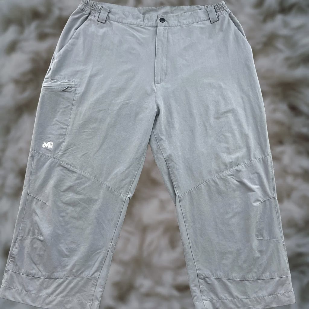 Vintage Millet Drynamic Mens 7/8 Pants XL Gray Outdoor Hiking Track Pants Mens Size US 36 / EU 52 - 1 Thumbnail
