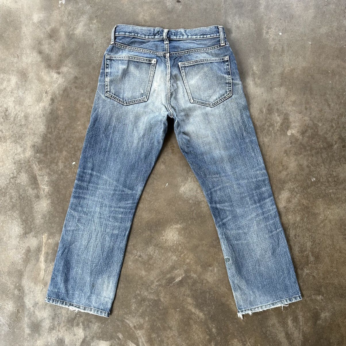 Japanese Brand Vintage Japanese Jean Distressed Denim Faded Pant W28 Size US 28 / EU 44 - 9 Thumbnail