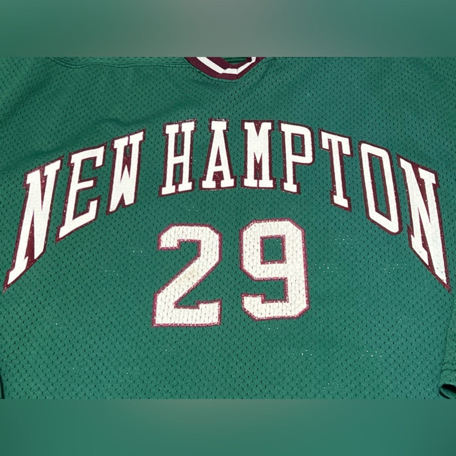 NHL Vintage GAME USED New Hampton Hockey Jersey Ripon 1980’s Size US XL / EU 56 / 4 - 3 Thumbnail