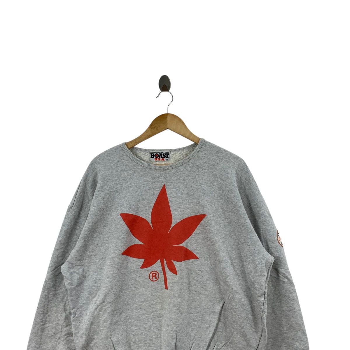 Vintage Vintage 90’ BOAST USA Tennis Team Double Sided Sweatshirt Size US XL / EU 56 / 4 - 2 Thumbnail