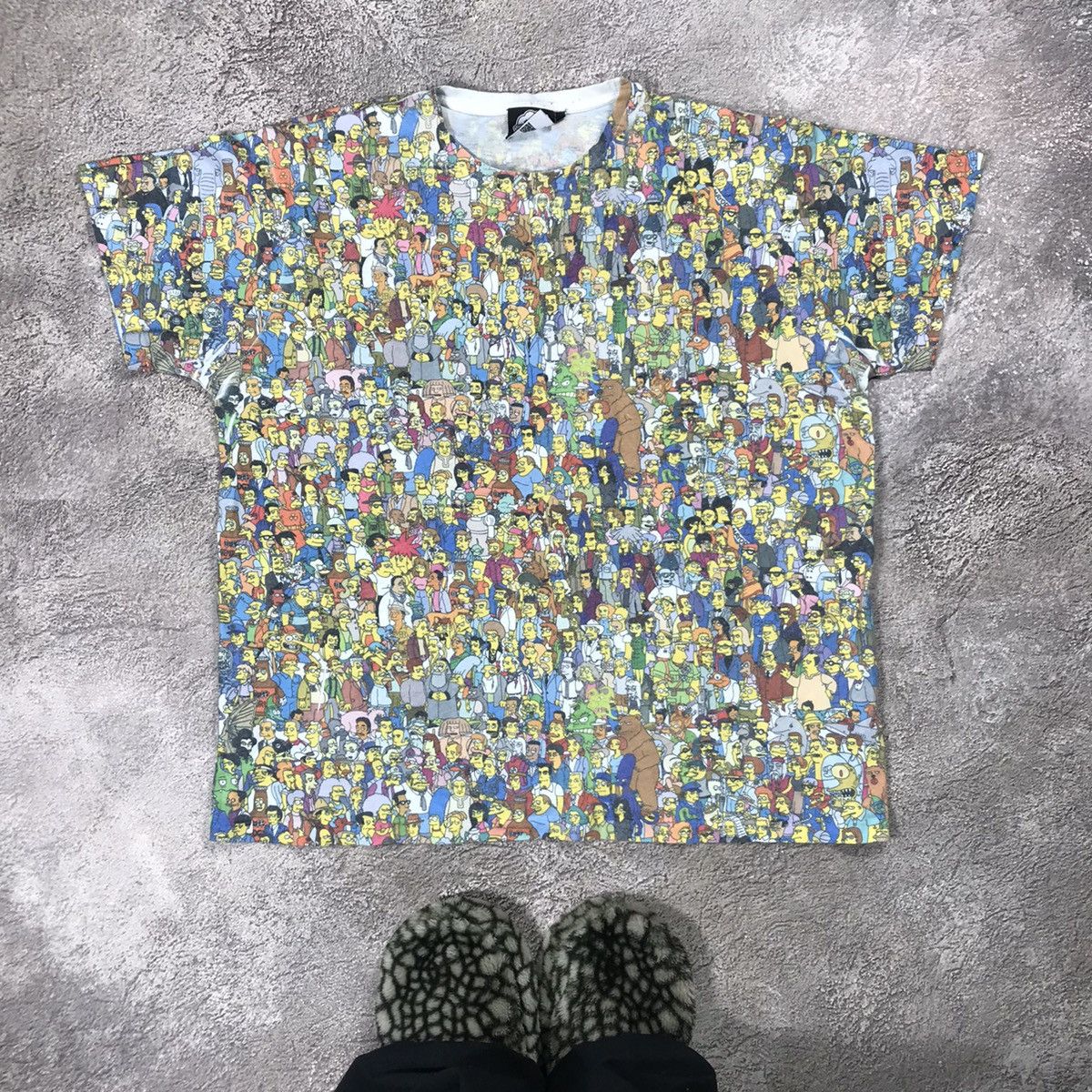 Vintage Vintage 90s All Over Print Simpsons Graphic Tee Streetwear X Size US XL / EU 56 / 4 - 1 Thumbnail