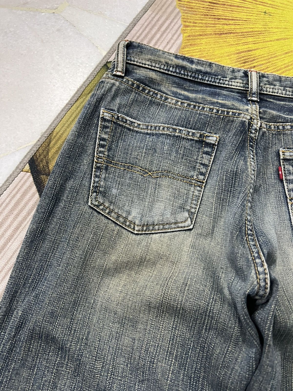 Japanese Brand Vintage GL Heart Faded Rusty Jean Very Rare Size US 30 / EU 46 - 11 Thumbnail