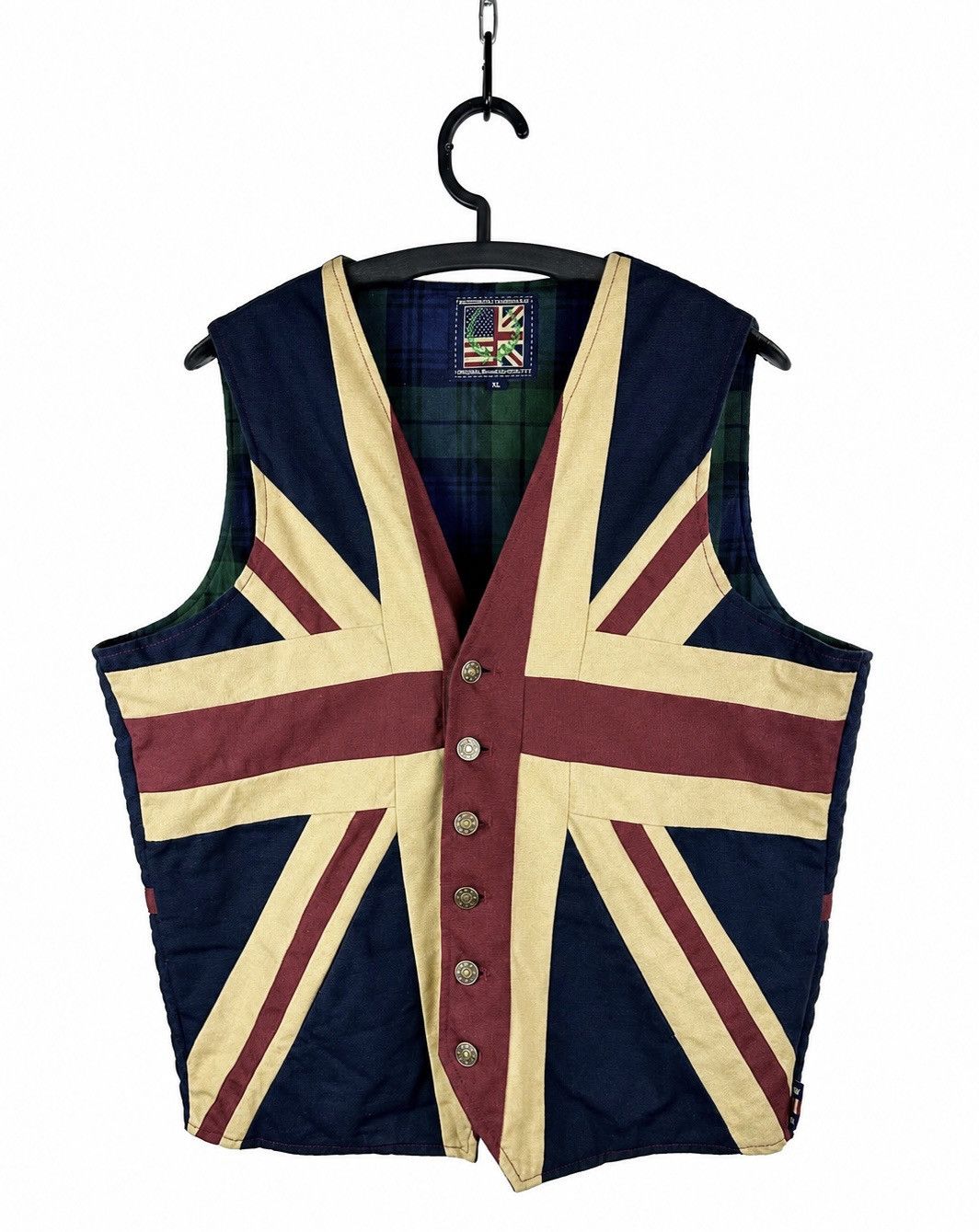 Other British Classic Vintage Union Jack Waistcoat Flag Vest XL Size US XL / EU 56 / 4 - 1 Thumbnail