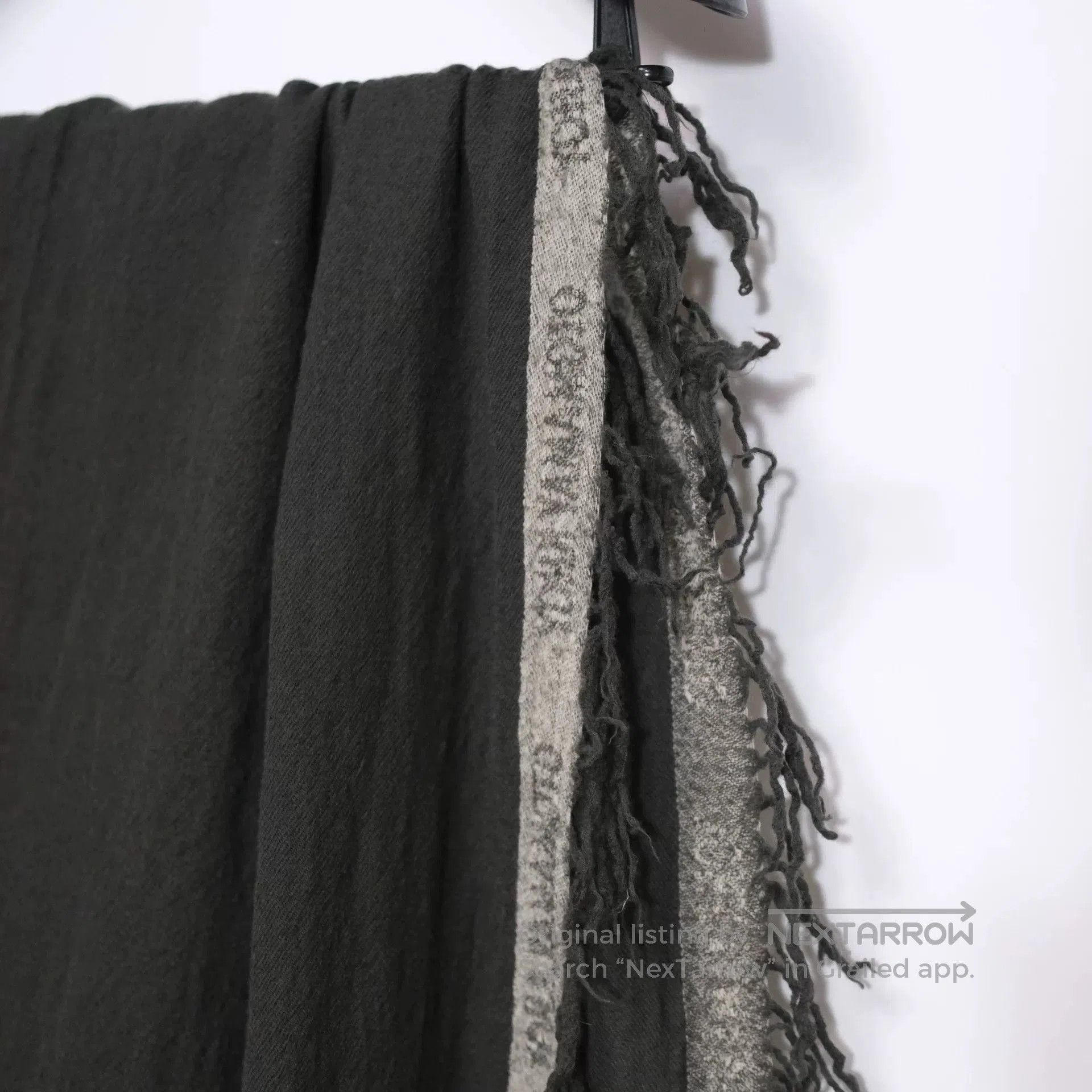 Yohji Yamamoto Yohji Yamamoto Dune Scarf with Frayed Edges. Size ONE SIZE - 2 Thumbnail