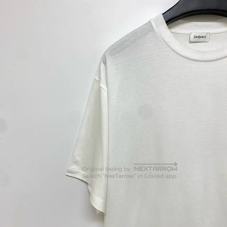 Saint Laurent Paris Saint Laurent Paris Solid Color Logo Patch Round Neck Shor Size US XL / EU 56 / 4 - 3 Thumbnail